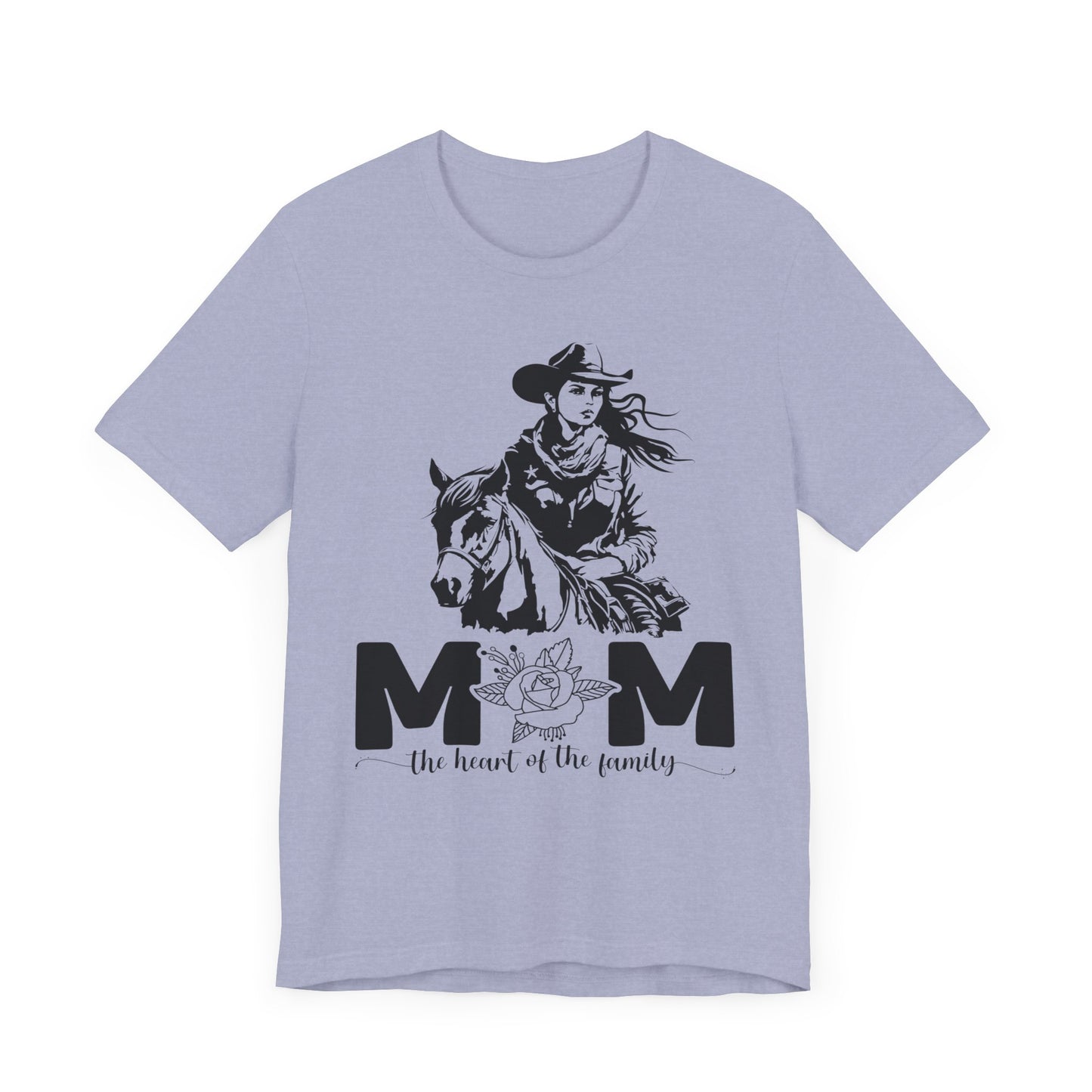 Mom Heart of The Family! Mothers Day T-shirt BELLA CANVAS Short Sleeve Tee