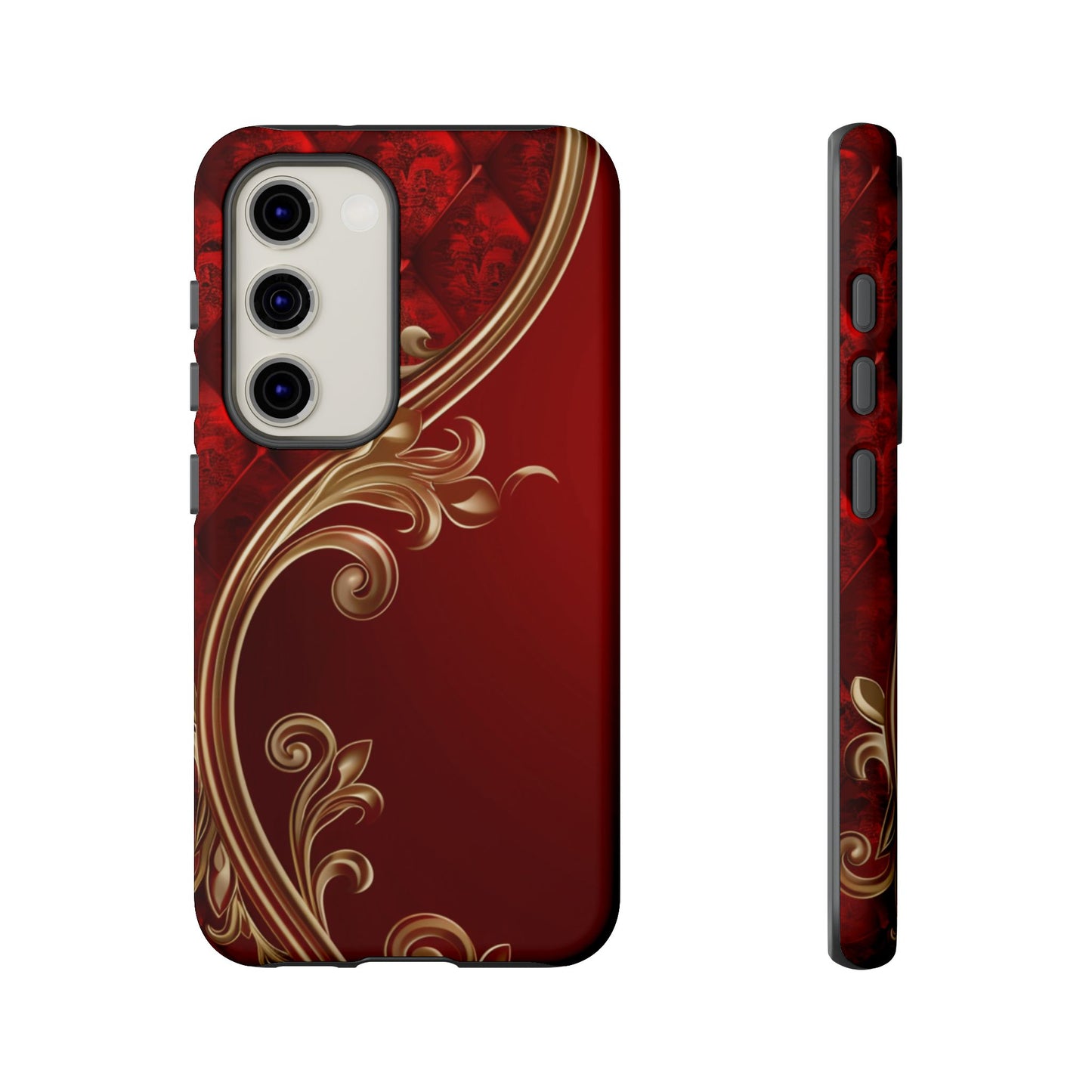 Luxury Red Christmas Phone Case – Festive Holiday Colors Design, Elegant Protective Cover