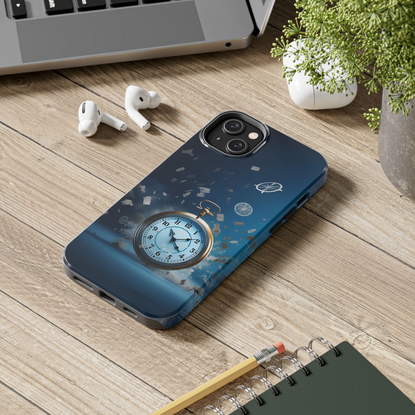 Clock Dust iPhone Tough Phone Cases