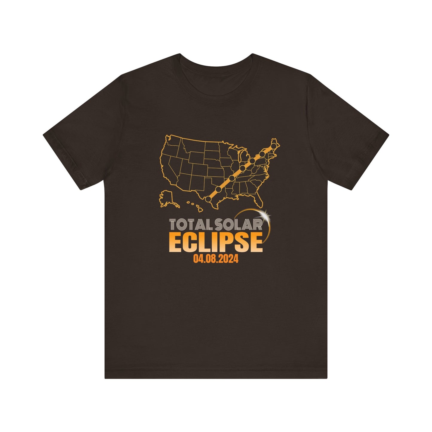 Cross Country Total Solar Eclipse 04.08.2024 Commemorative Unisex T-Shirt