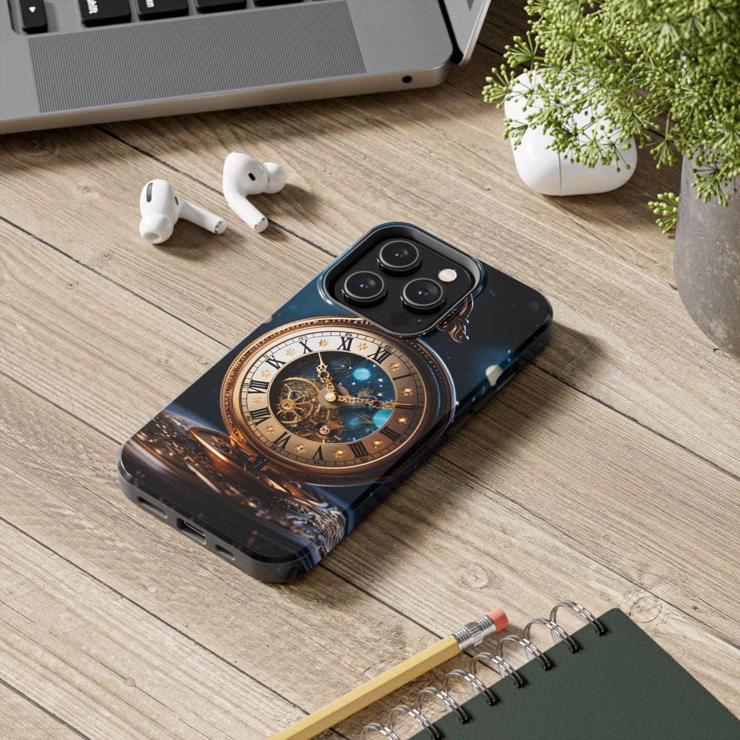 Antique Moon Clock Tough iPhone Cases