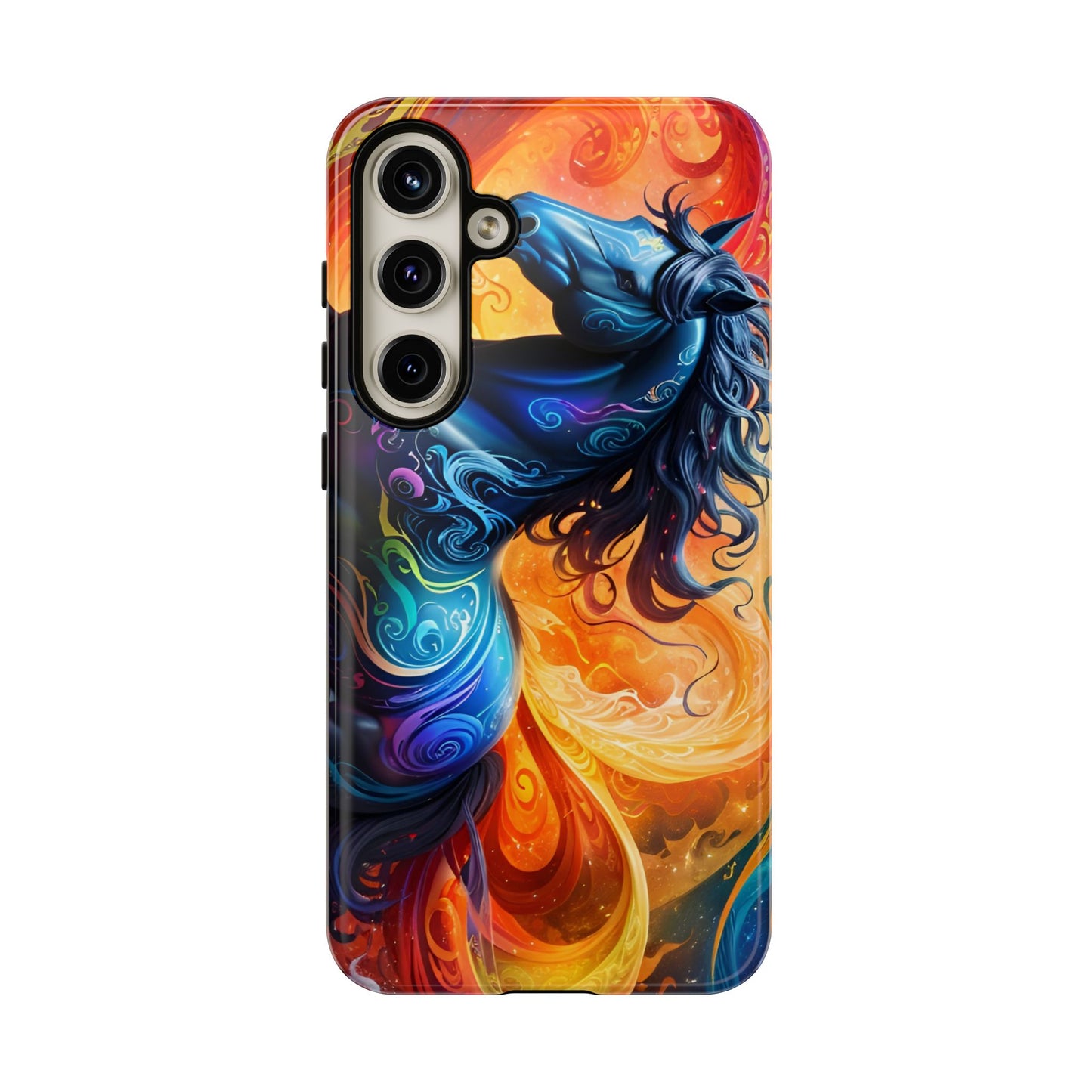 Samsung Galaxy Rainbow Horse Tough phone Cases