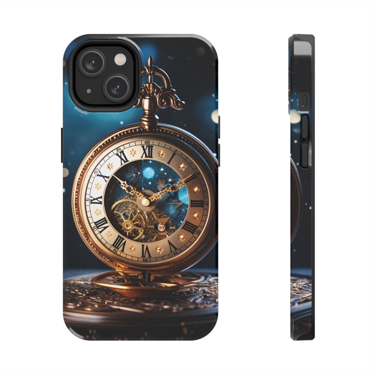 Antique Moon Clock Tough iPhone Cases
