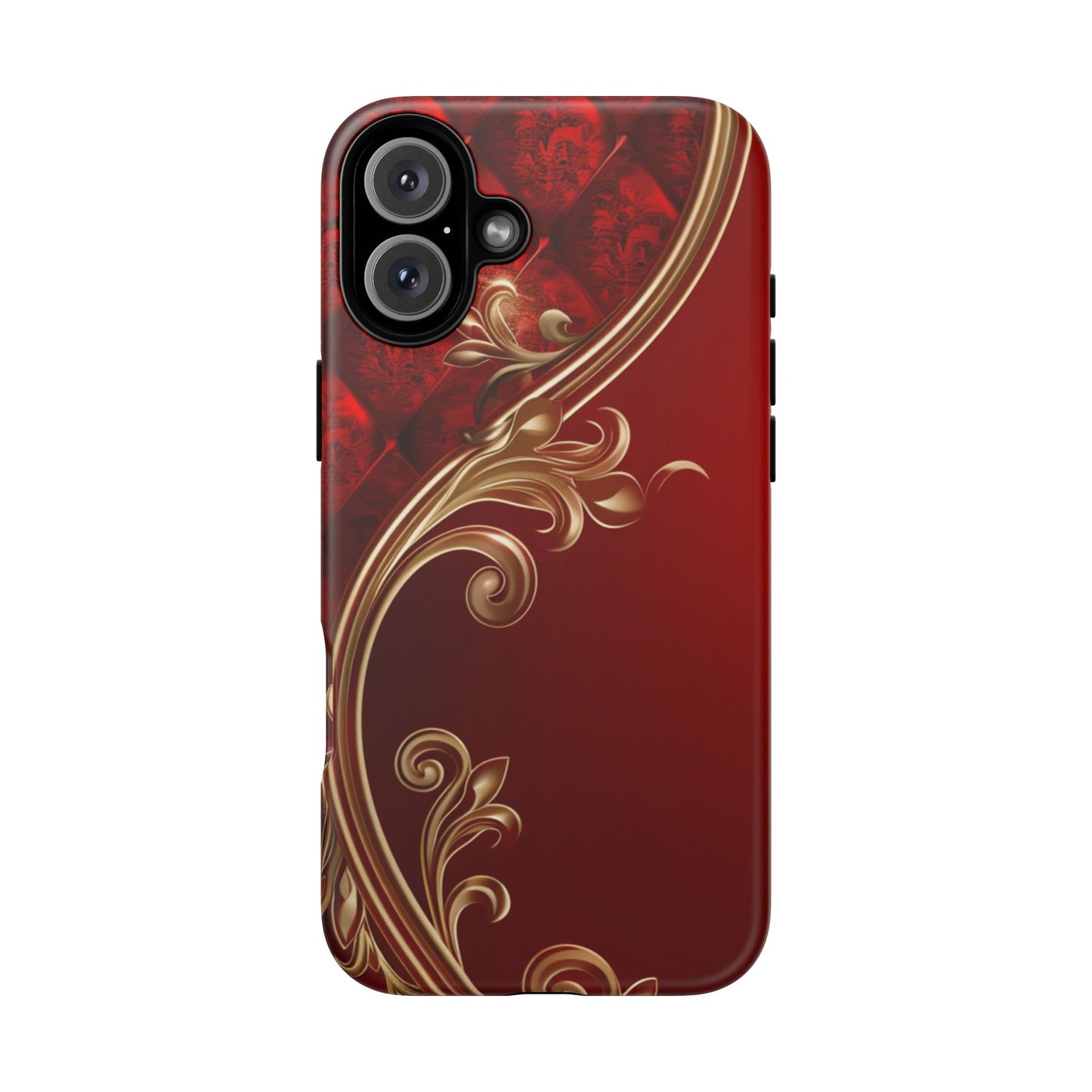 Luxury Red Christmas Phone Case – Festive Holiday Colors Design, Elegant Protective Cover