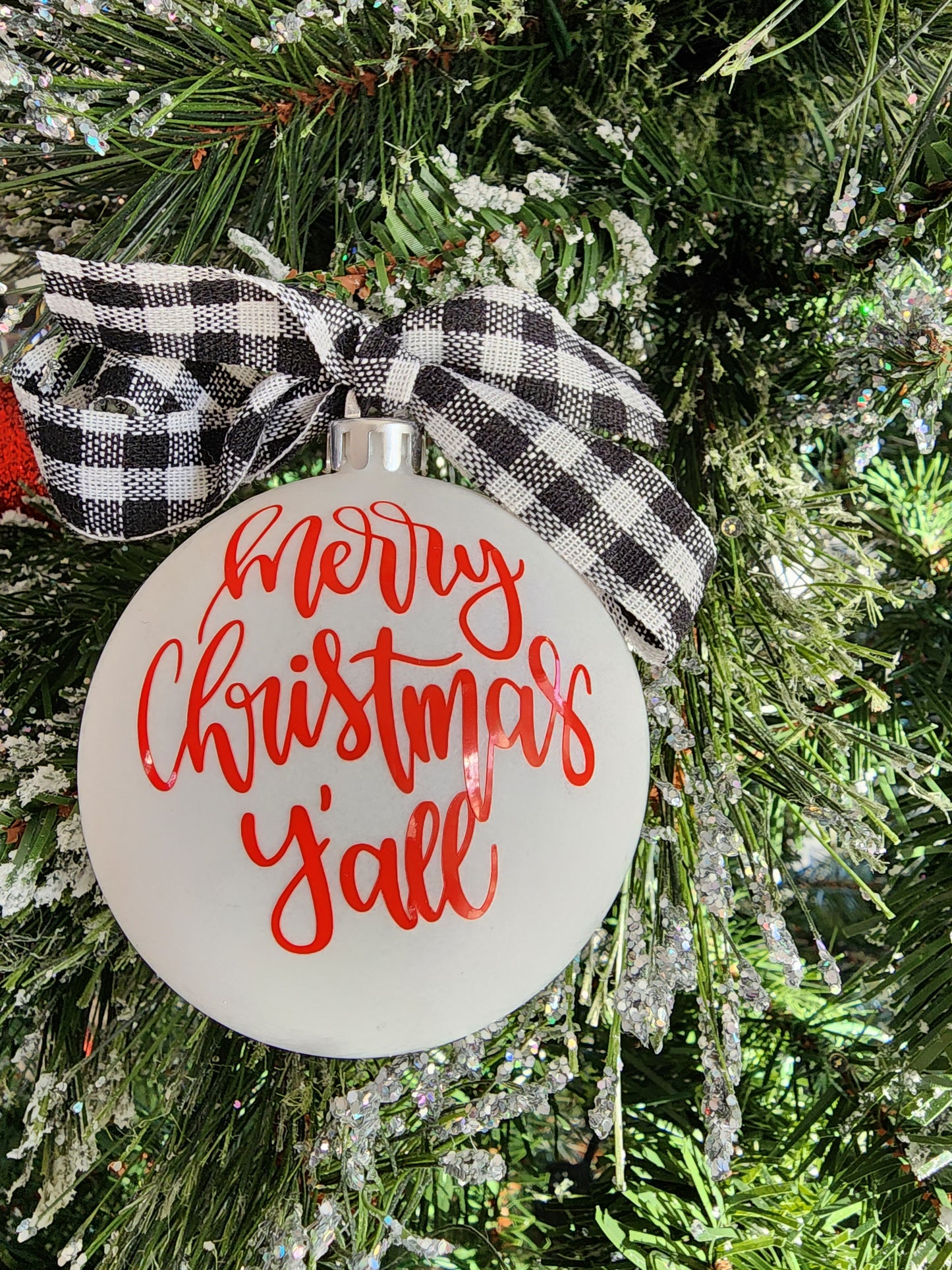 Merry Christmas Y'all Christmas Ornaments (Set Of 3)