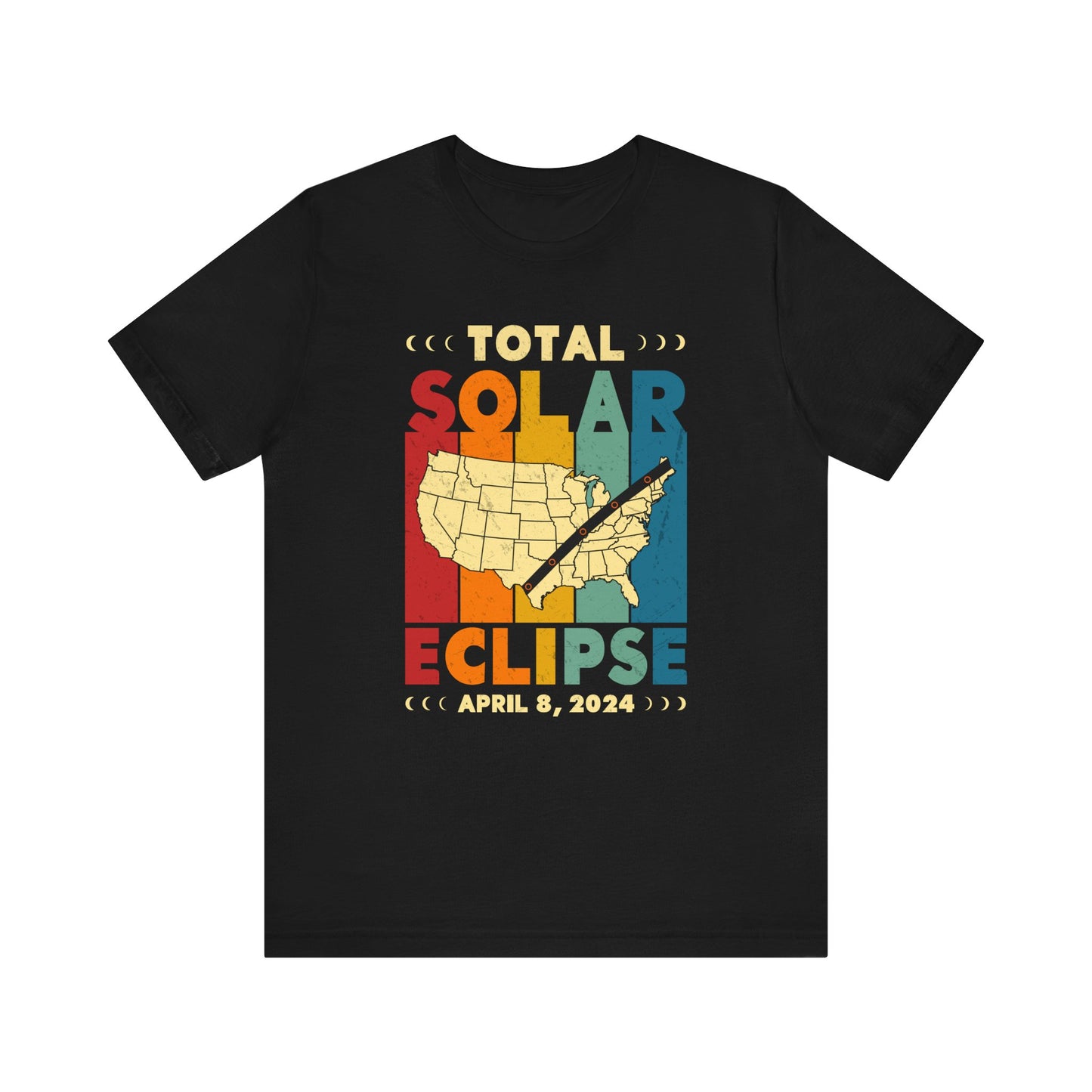 Total Solar Eclipse April 8, 2024 Commemorative Unisex T-Shirt