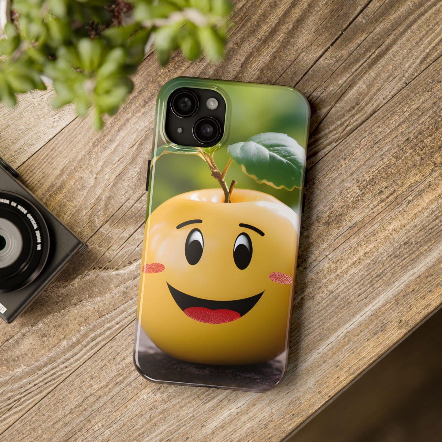 Happy Apple Tough iPhone Case