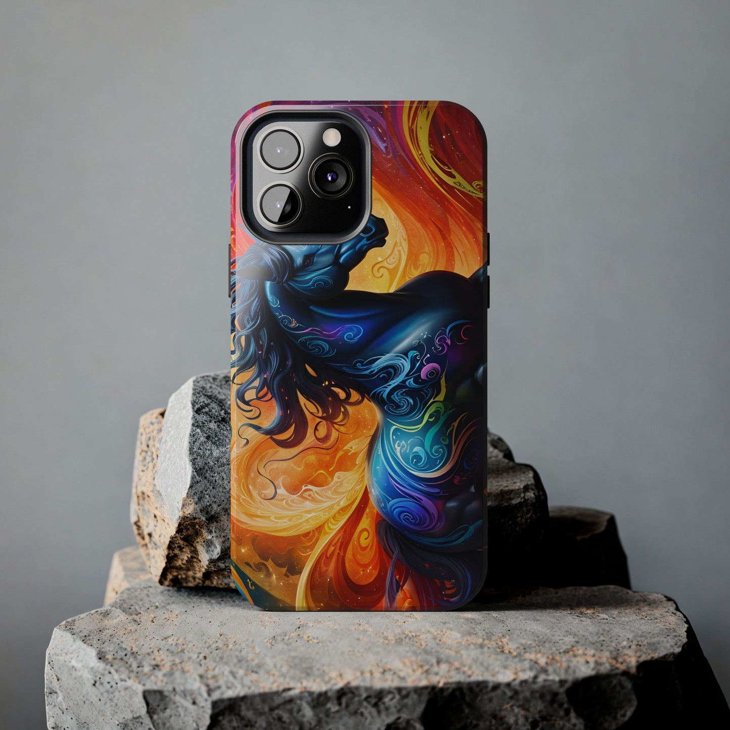 RainBow Horse Tough iPhone Case