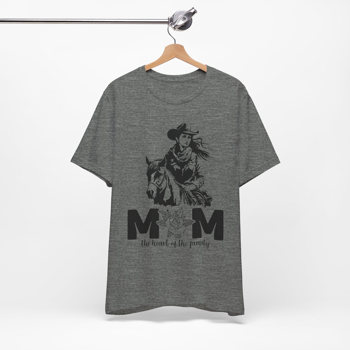 Mom Heart of The Family! Mothers Day T-shirt BELLA CANVAS Short Sleeve Tee