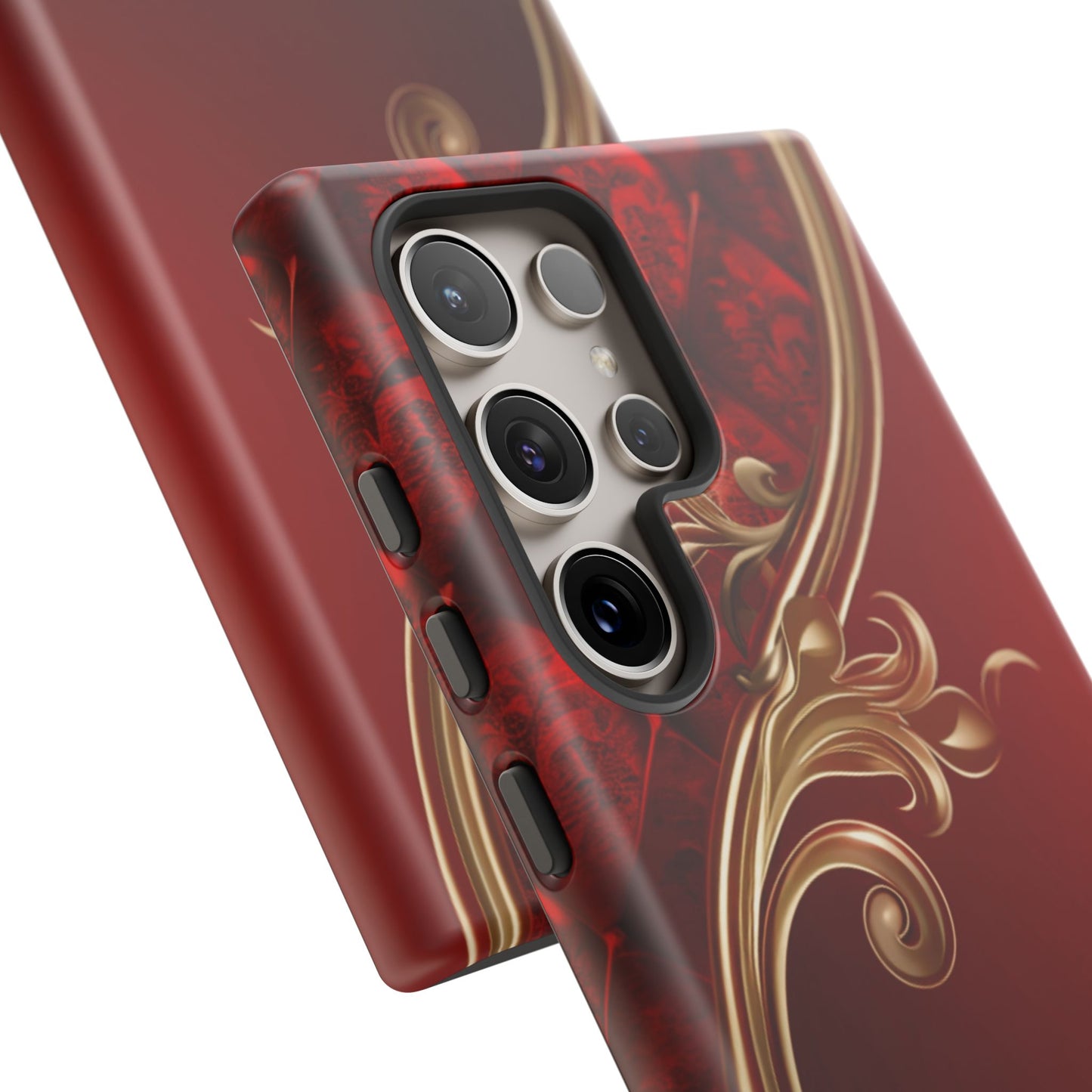 Luxury Red Christmas Phone Case – Festive Holiday Colors Design, Elegant Protective Cover