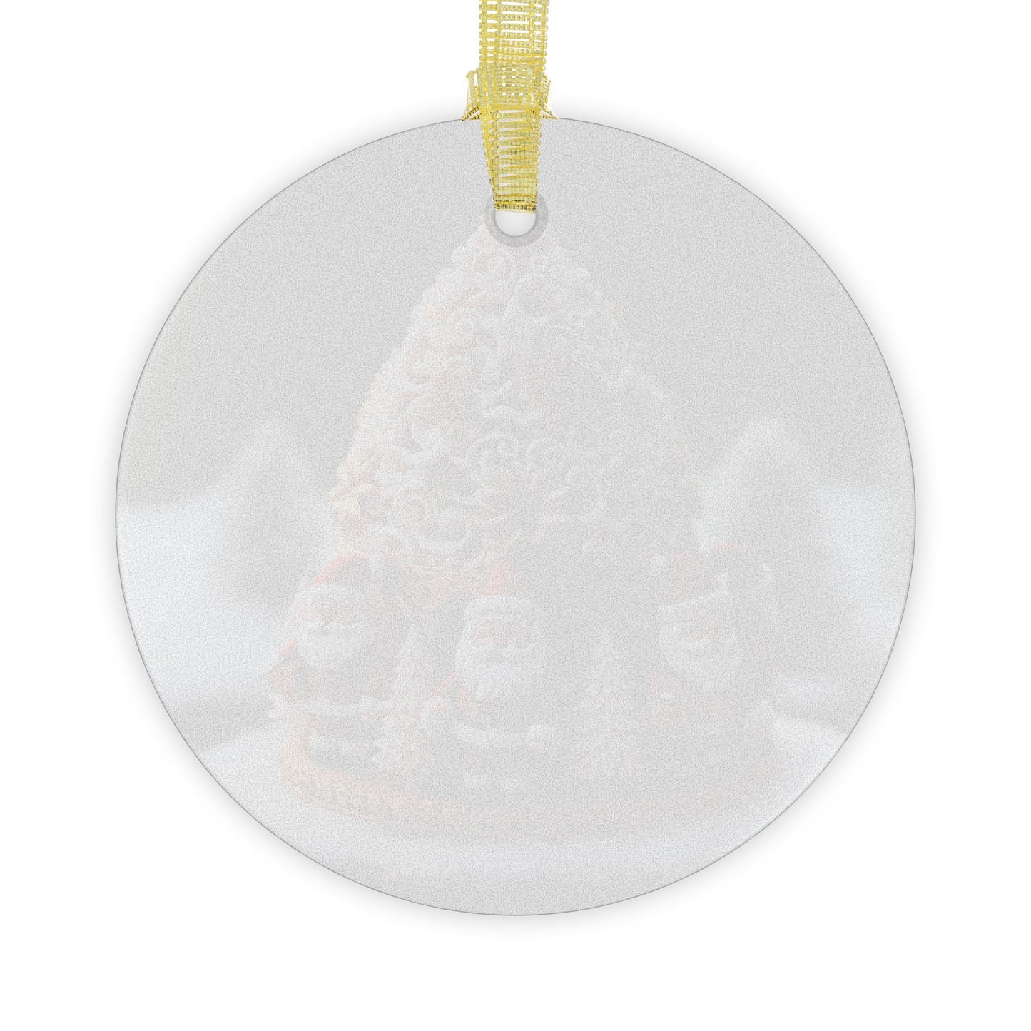 Santa Gingerbread Glass Ornament – Christmas Tree Decoration, Festive Holiday Decor