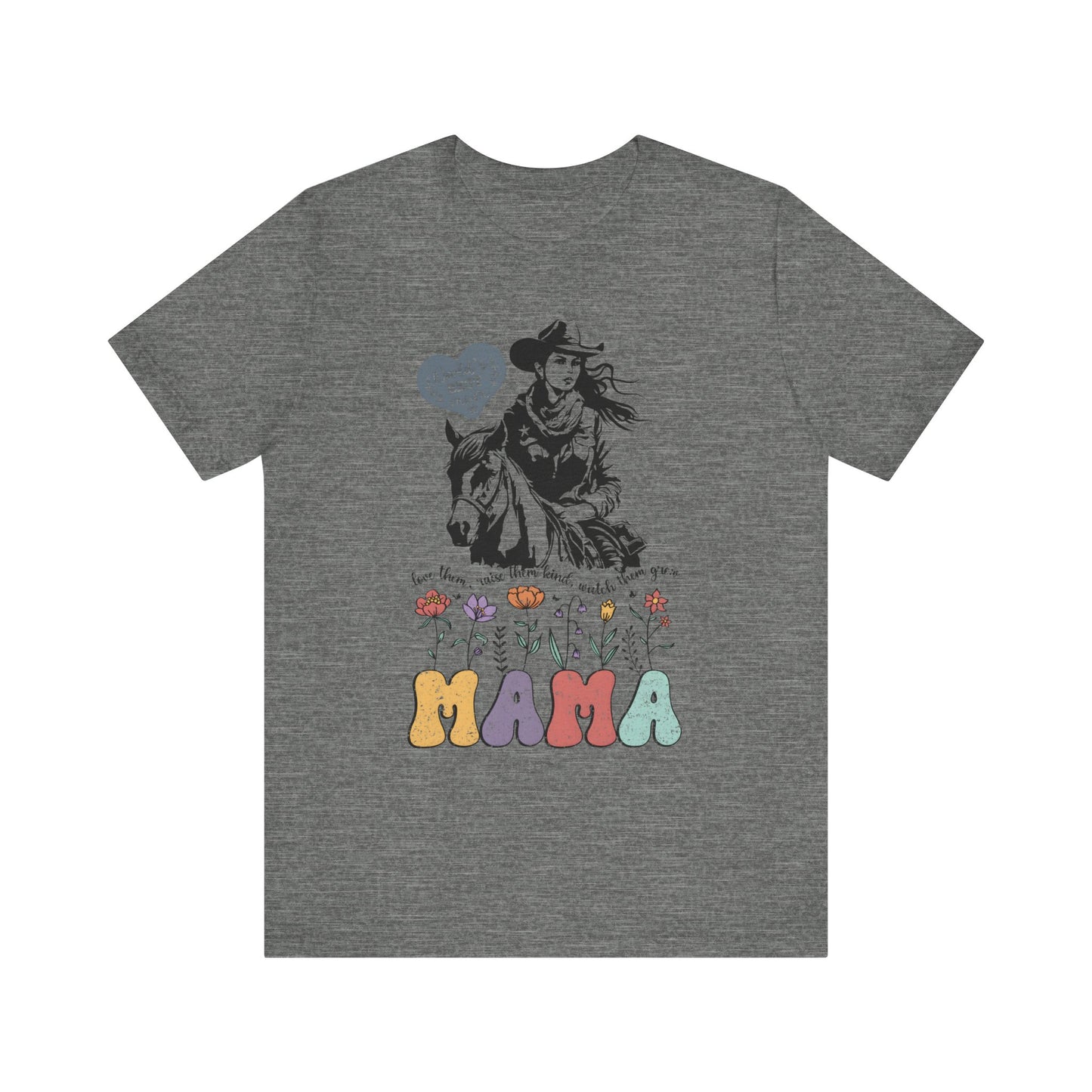 Mama Love Them Watch Them Grow! Mothers Day T-shirt BELLA CANVAS Short Sleeve Tee