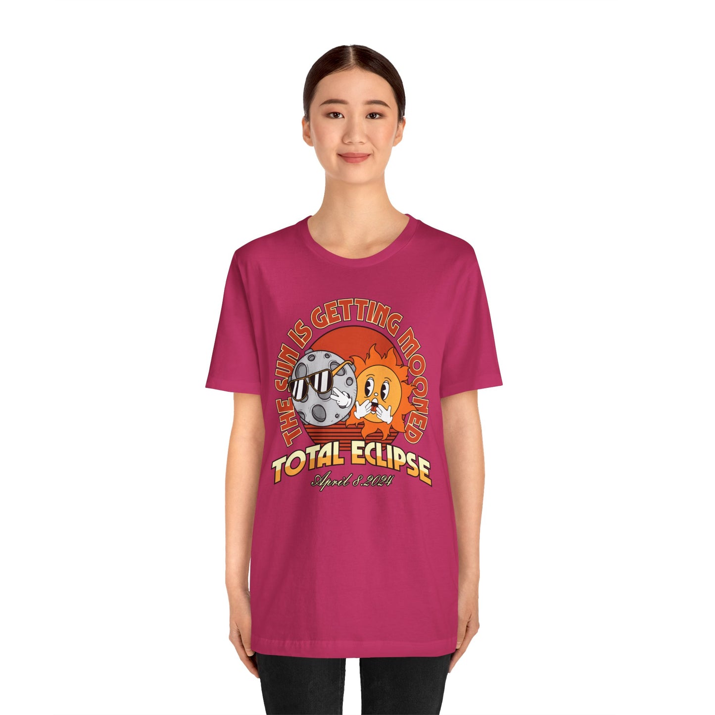 The Sun Is Getting Mooned Total Eclipse Commemorative Unisex T-Shirt