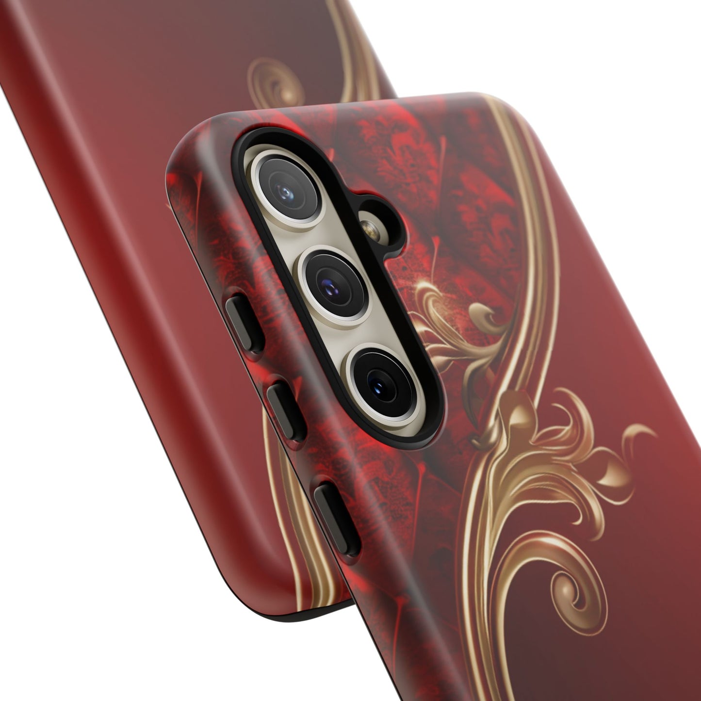 Luxury Red Christmas Phone Case – Festive Holiday Colors Design, Elegant Protective Cover