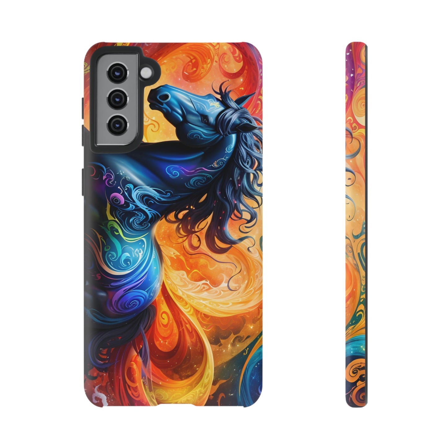 Samsung Galaxy Rainbow Horse Tough phone Cases