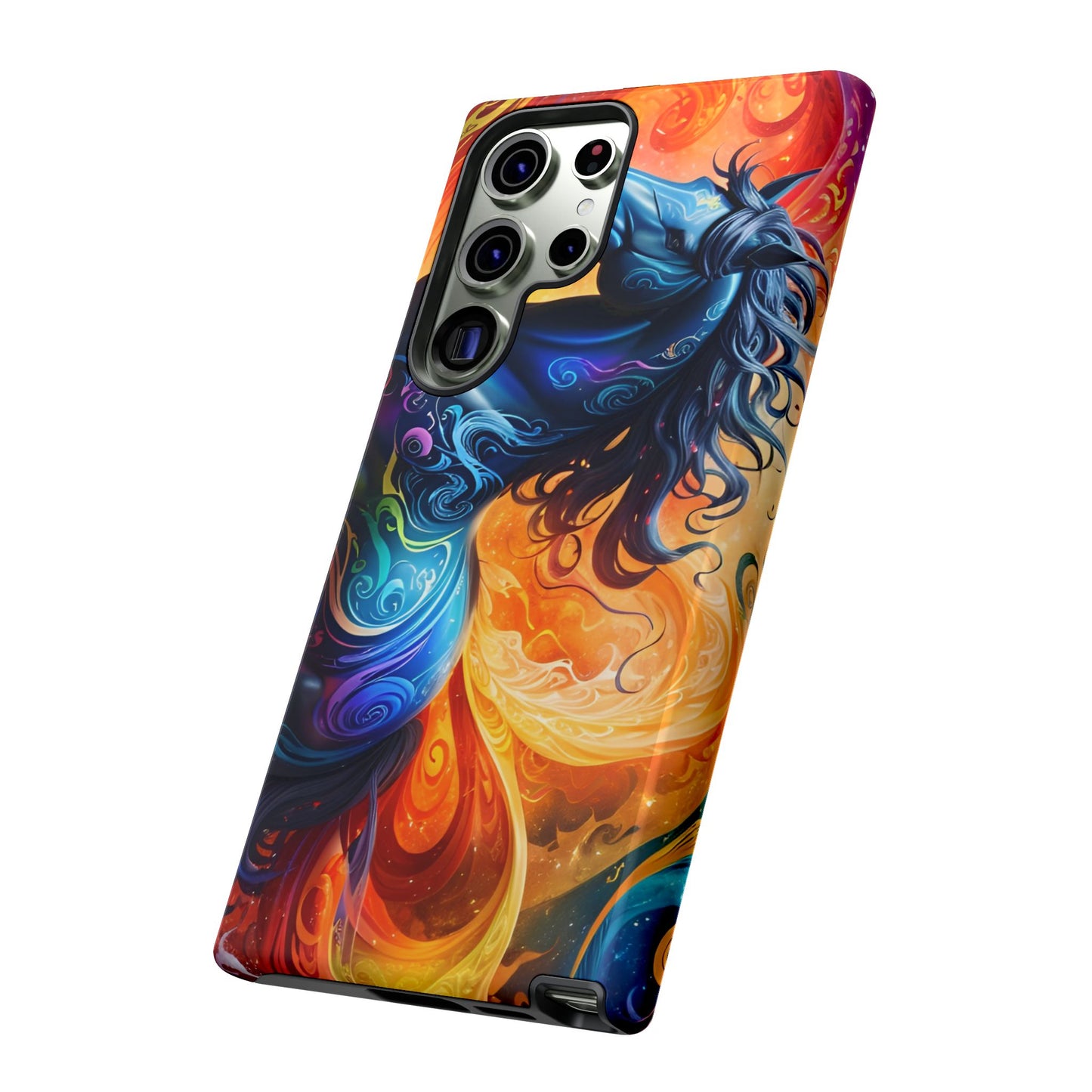 Samsung Galaxy Rainbow Horse Tough phone Cases