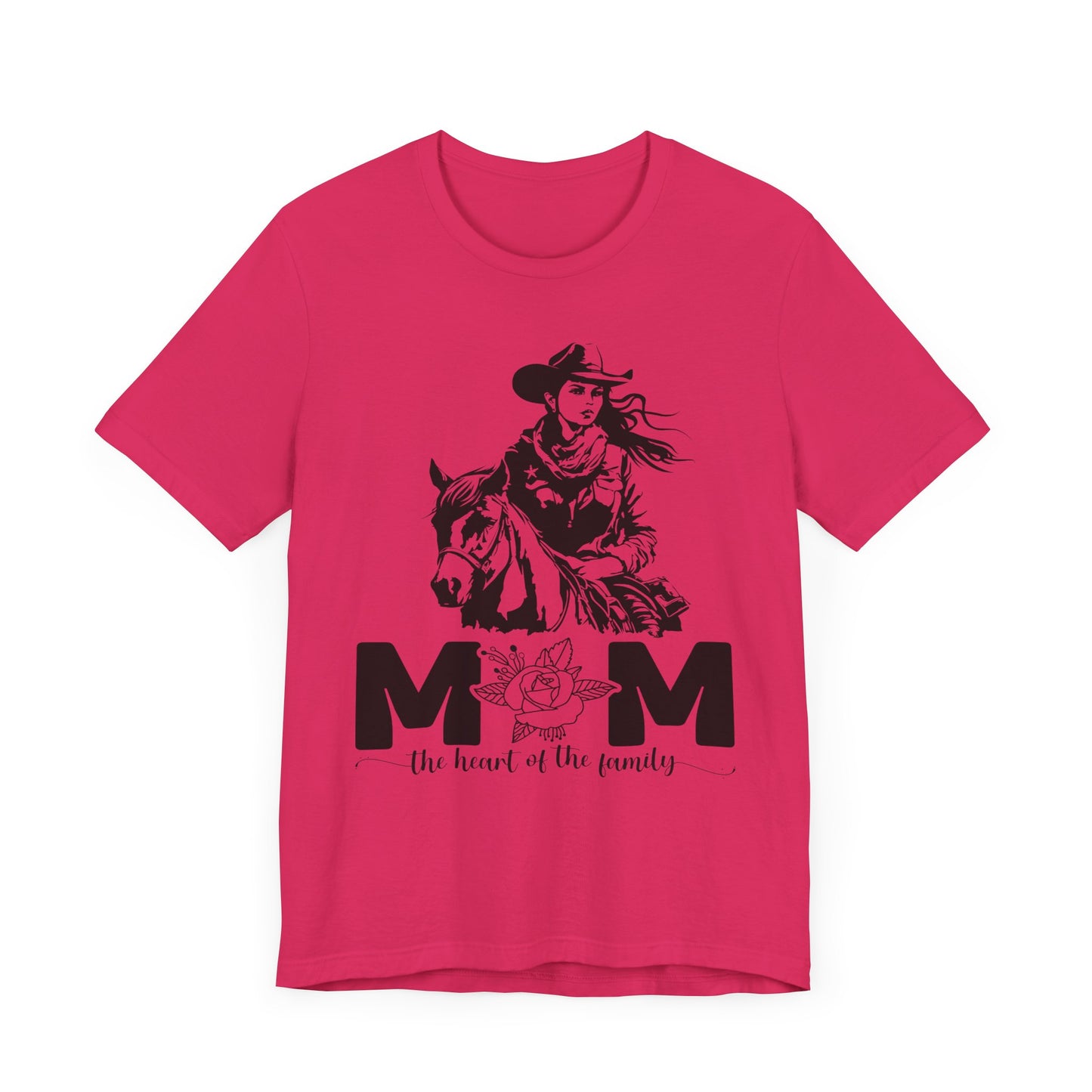 Mom Heart of The Family! Mothers Day T-shirt BELLA CANVAS Short Sleeve Tee