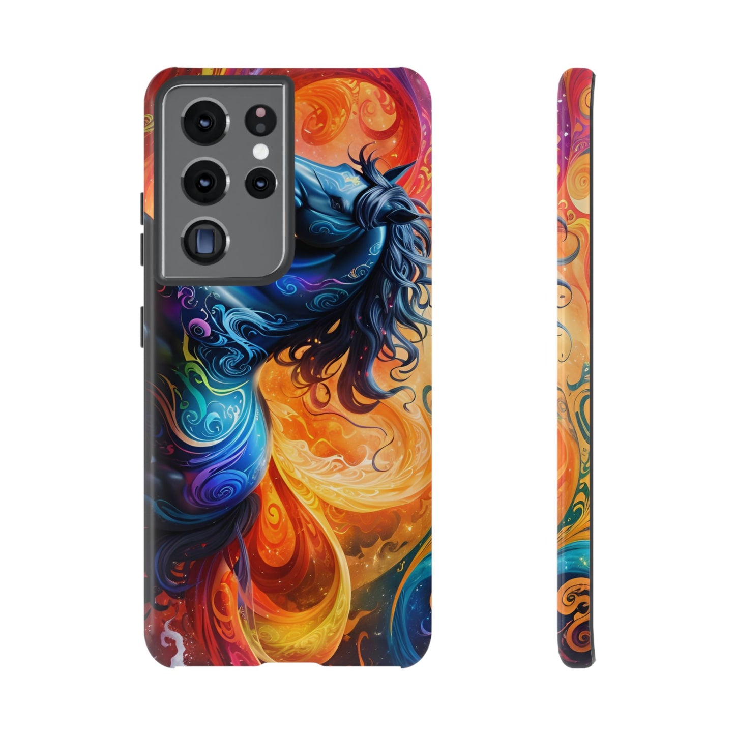 Samsung Galaxy Rainbow Horse Tough phone Cases