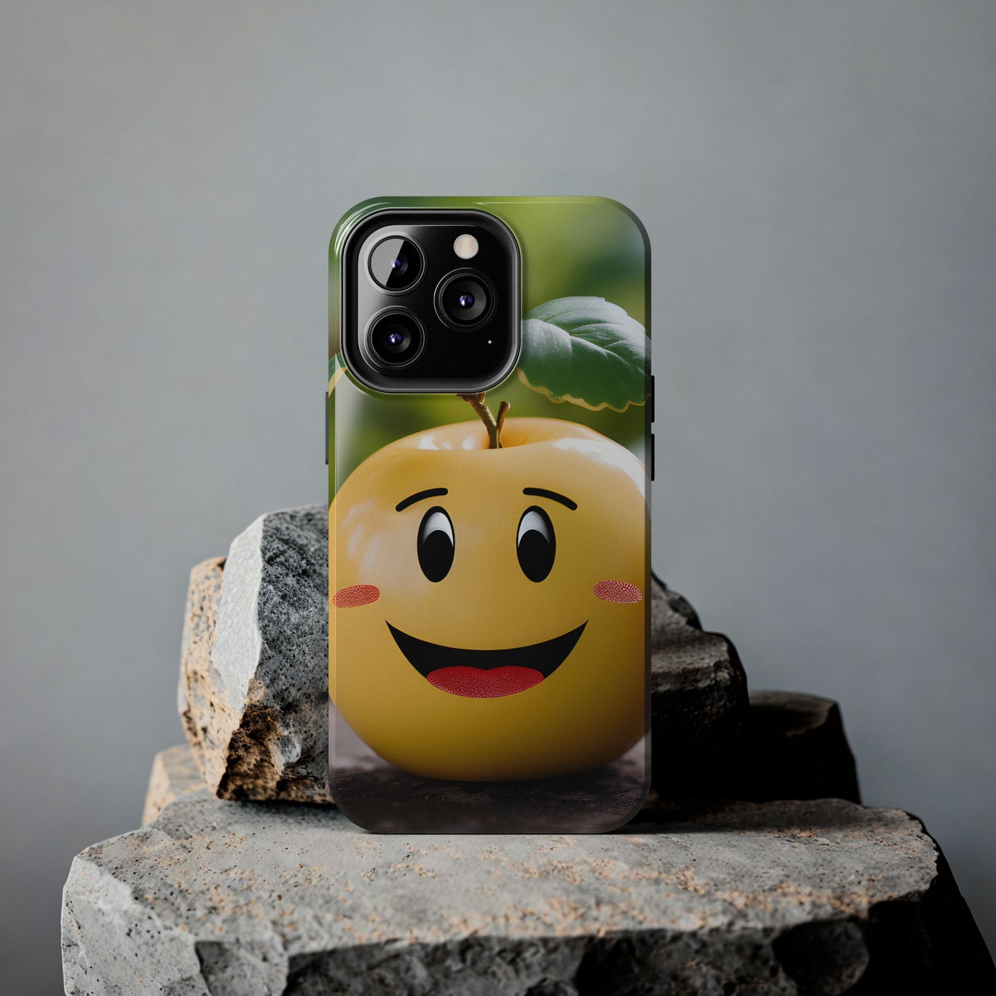 Happy Apple Tough iPhone Case