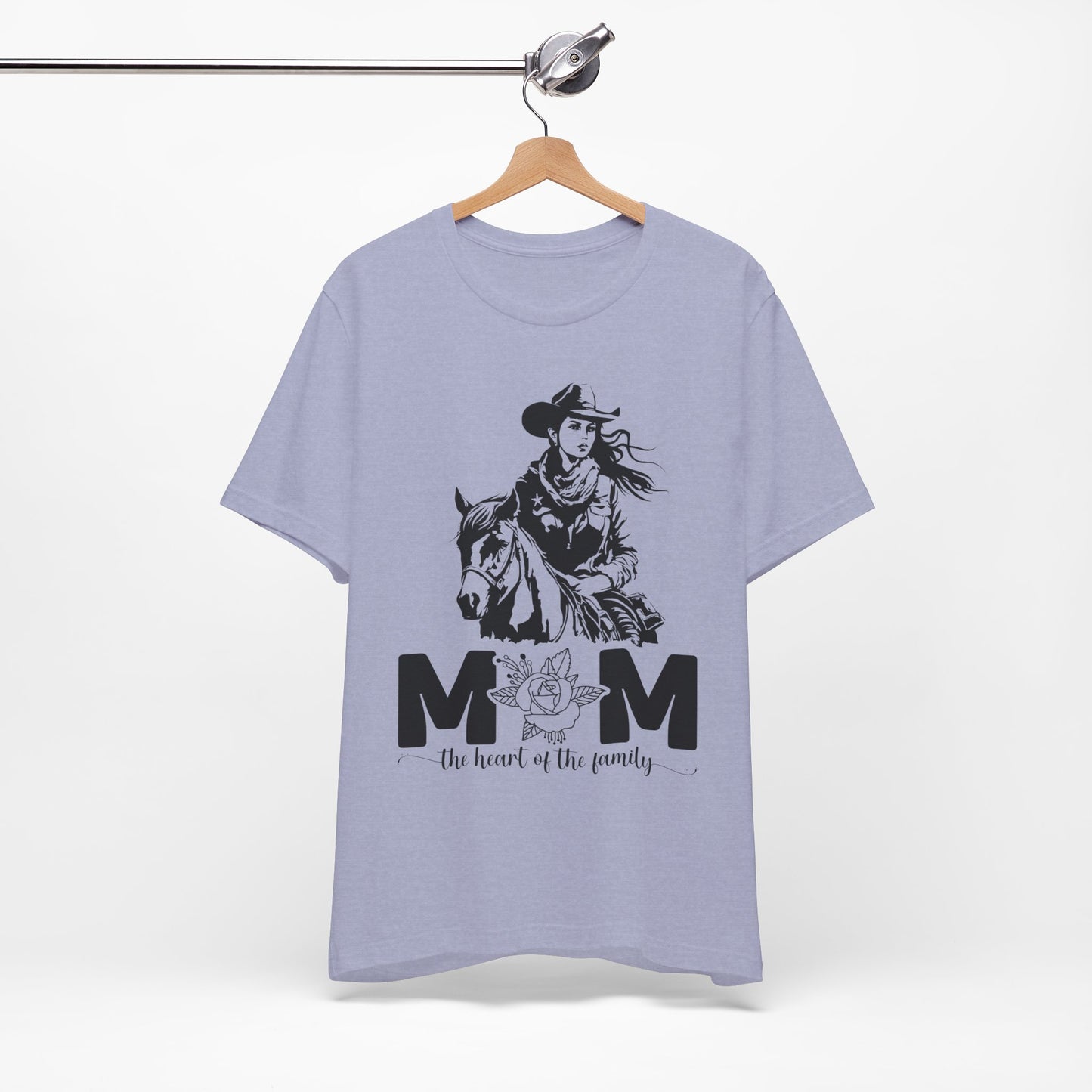 Mom Heart of The Family! Mothers Day T-shirt BELLA CANVAS Short Sleeve Tee