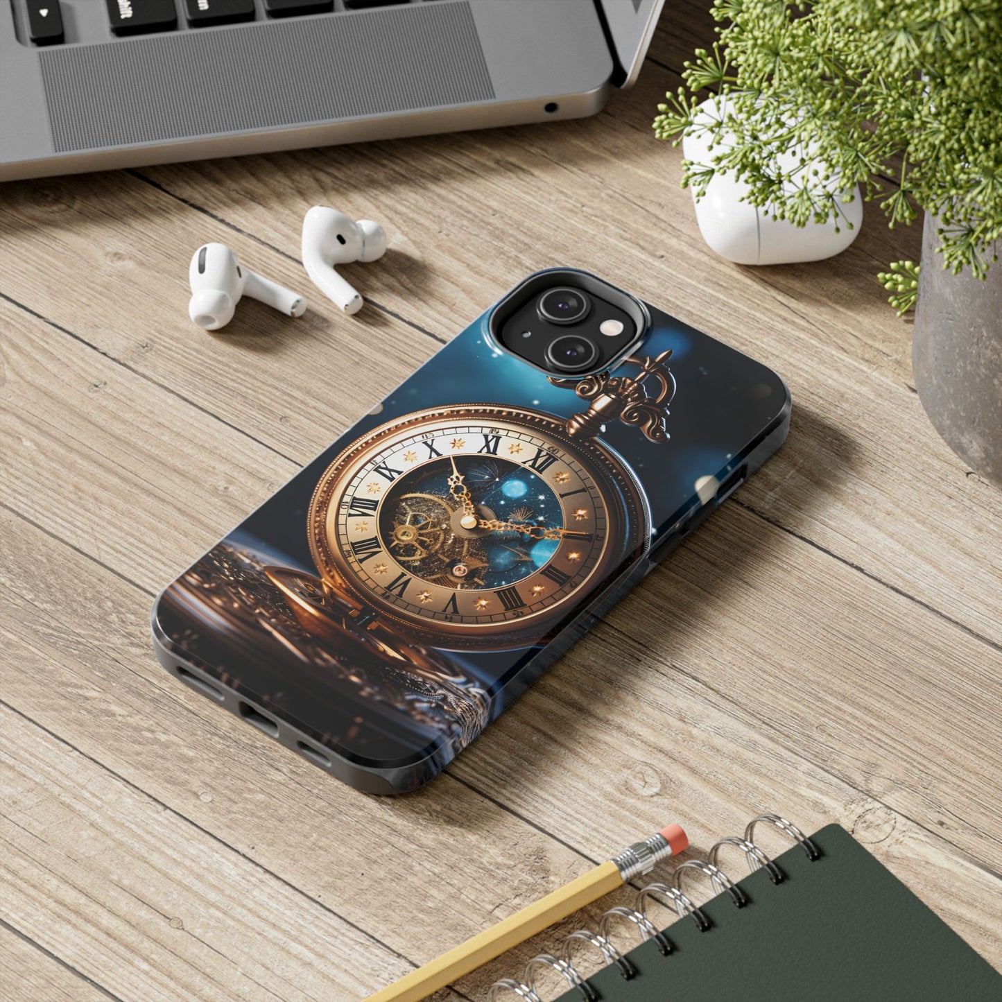 Antique Moon Clock Tough iPhone Cases