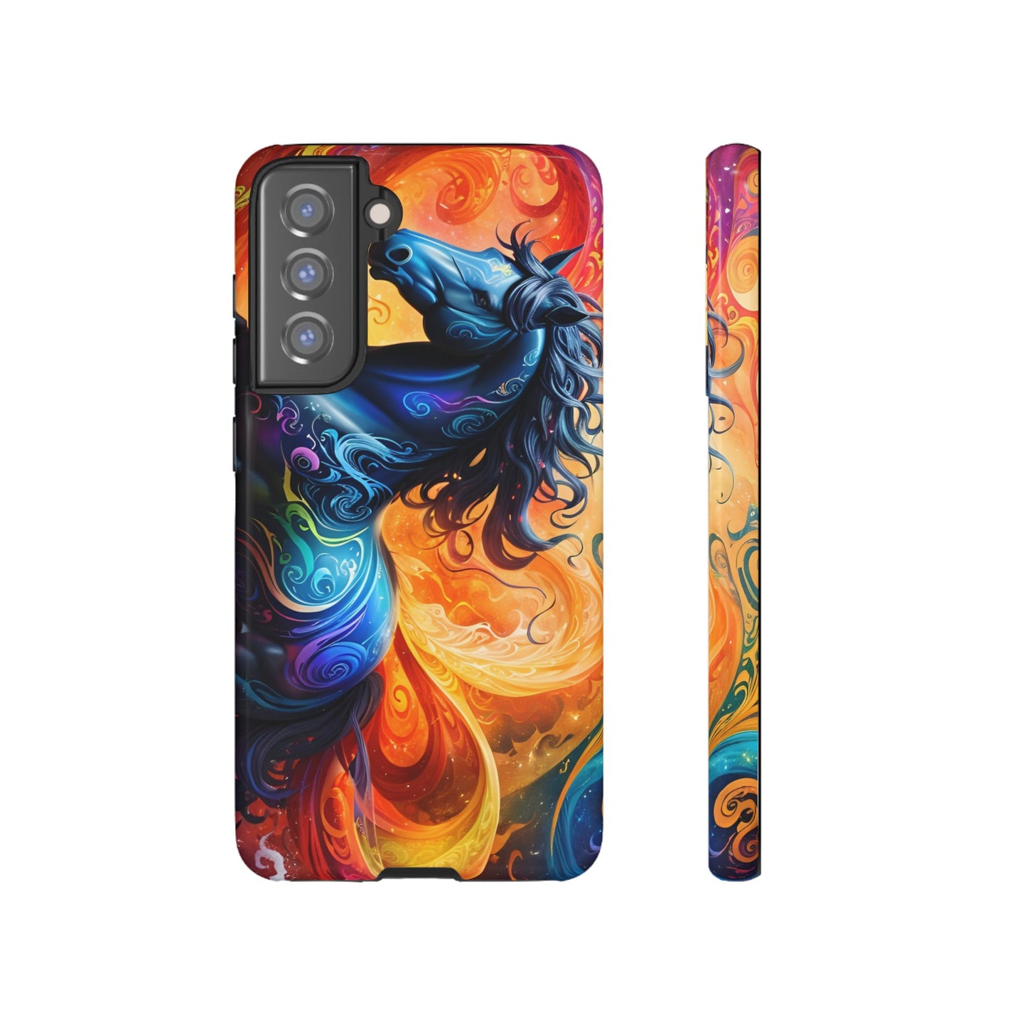 Samsung Galaxy Rainbow Horse Tough phone Cases