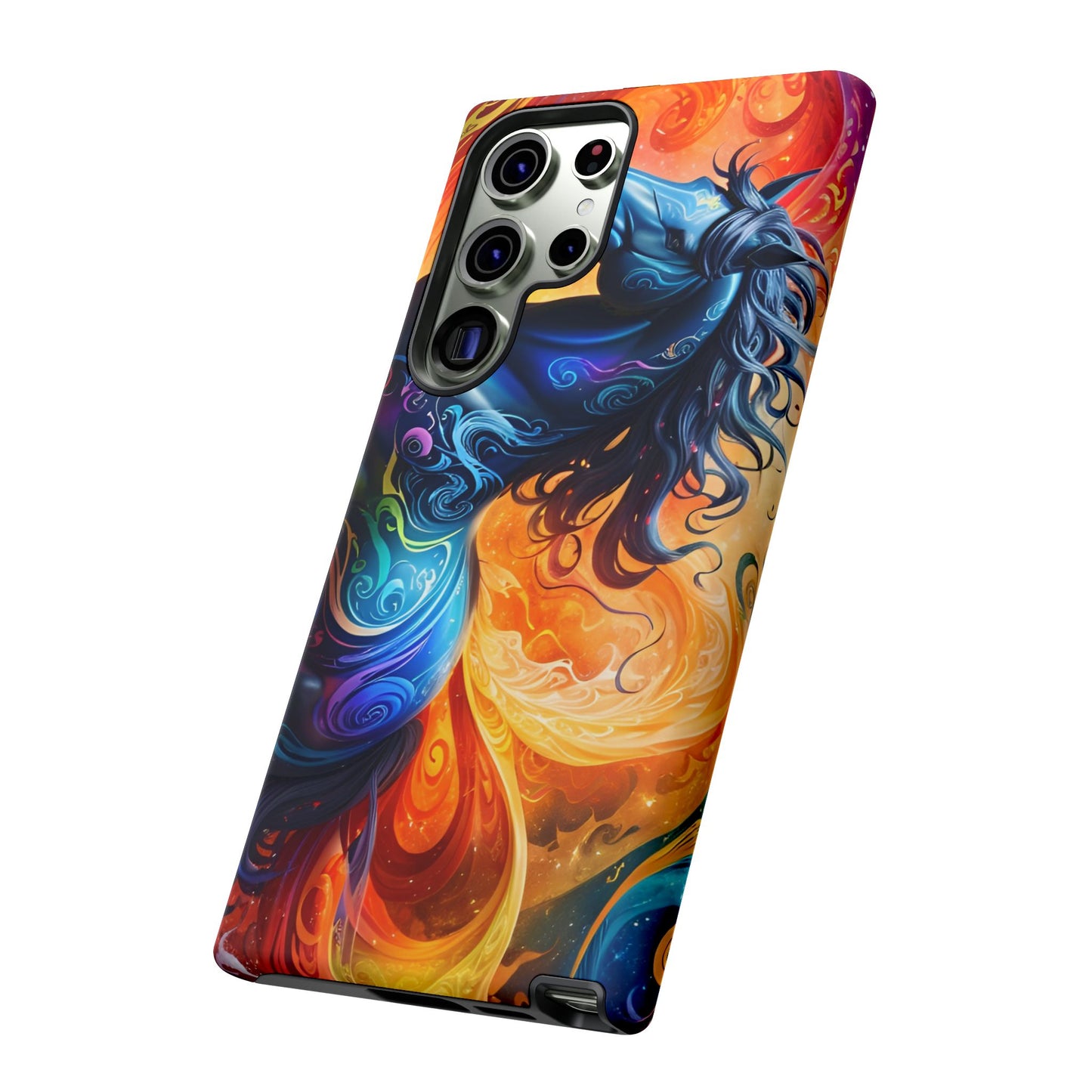 Samsung Galaxy Rainbow Horse Tough phone Cases