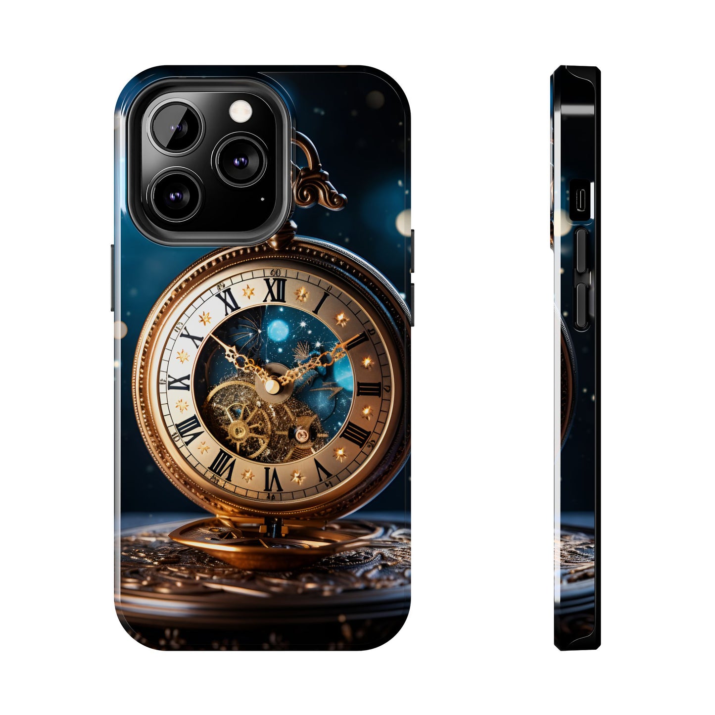 Antique Moon Clock Tough iPhone Cases