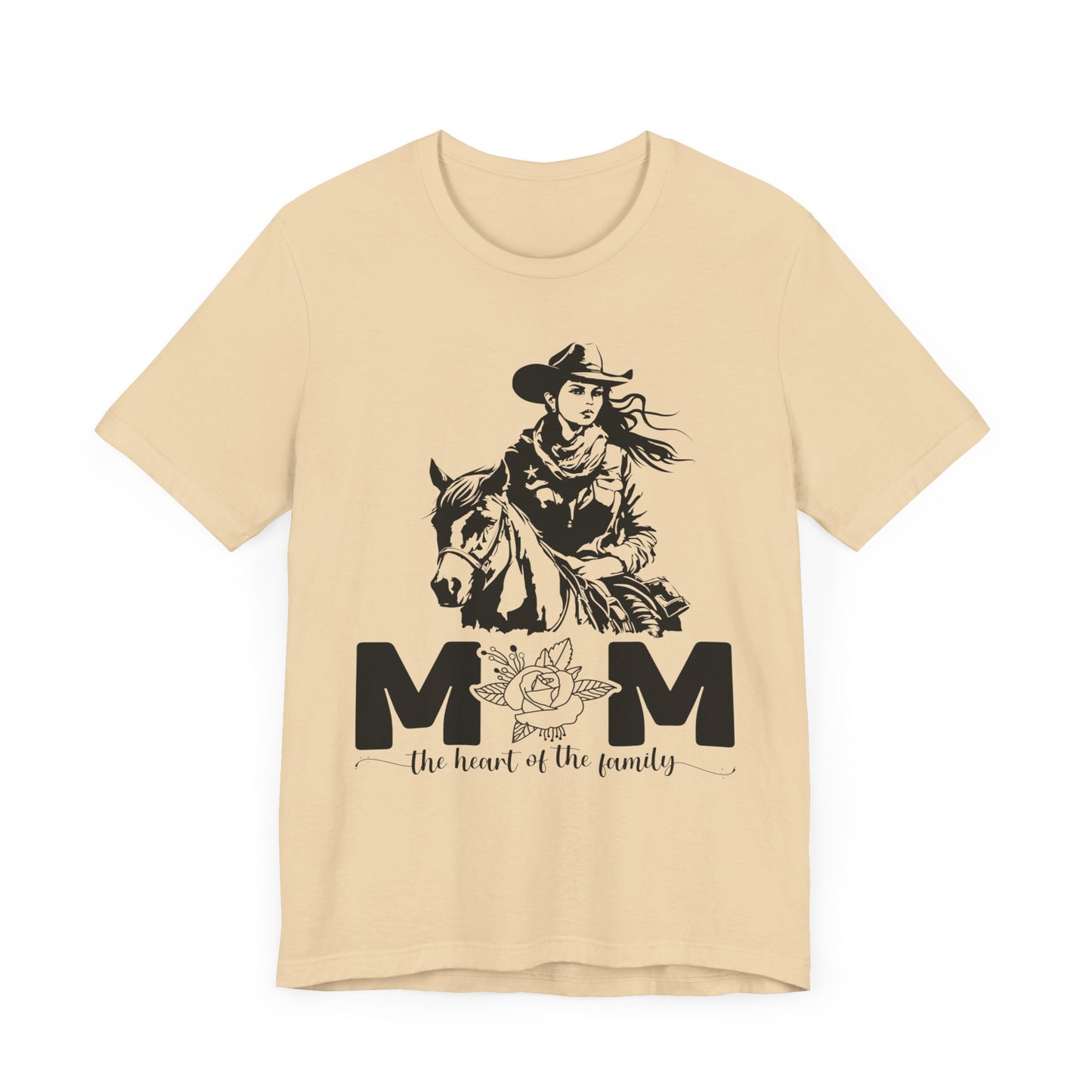 Mom Heart of The Family! Mothers Day T-shirt BELLA CANVAS Short Sleeve Tee