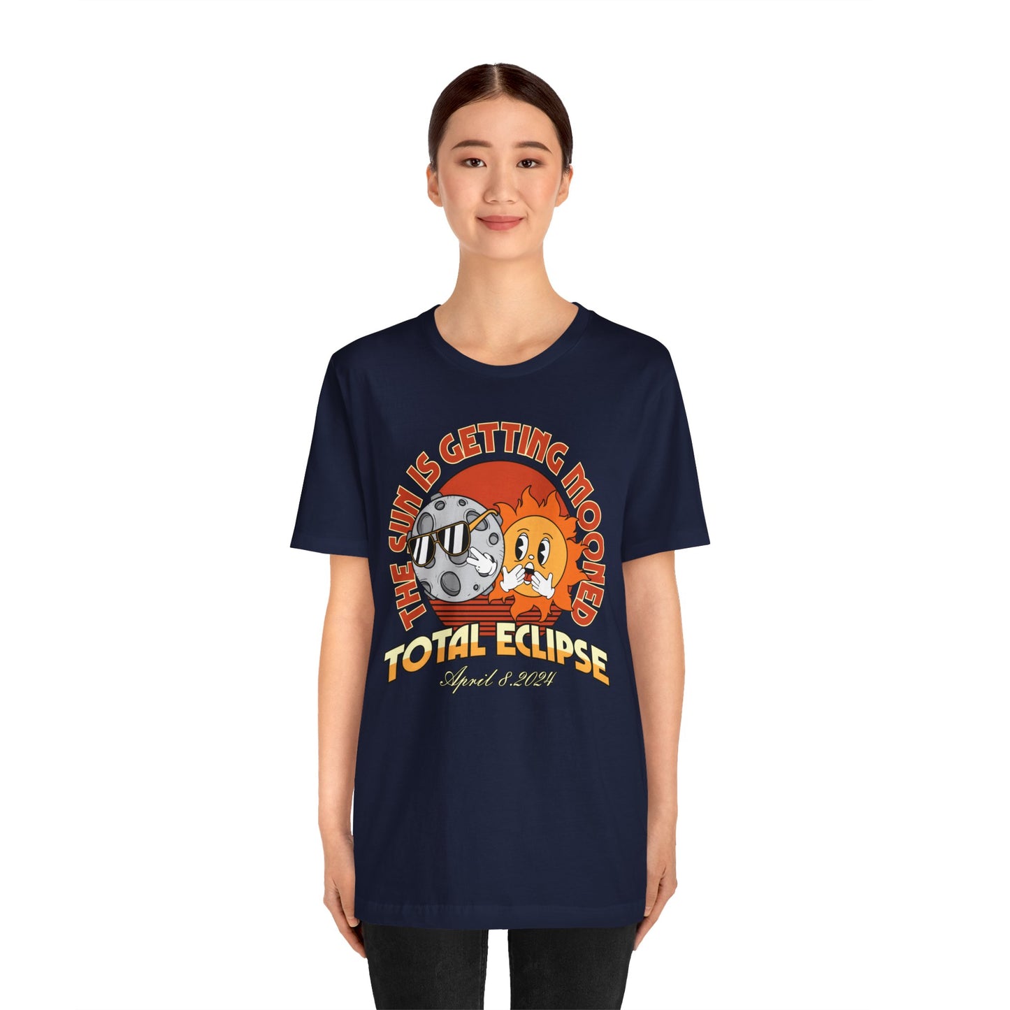 The Sun Is Getting Mooned Total Eclipse Commemorative Unisex T-Shirt