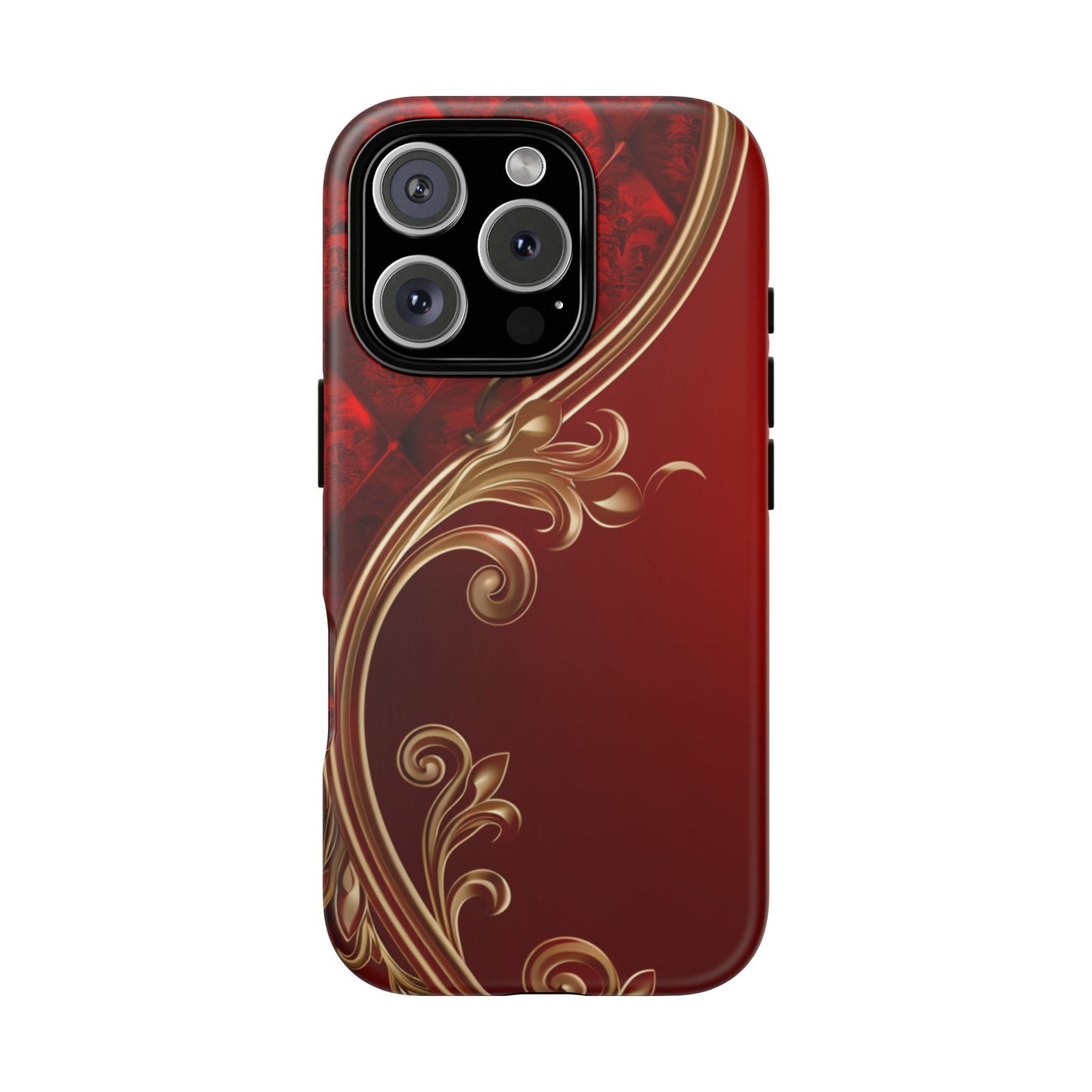 Luxury Red Christmas Phone Case – Festive Holiday Colors Design, Elegant Protective Cover