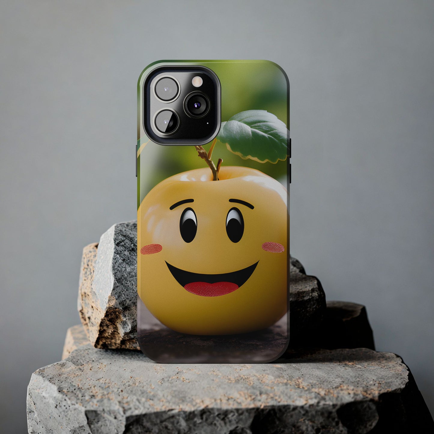 Happy Apple Tough iPhone Case