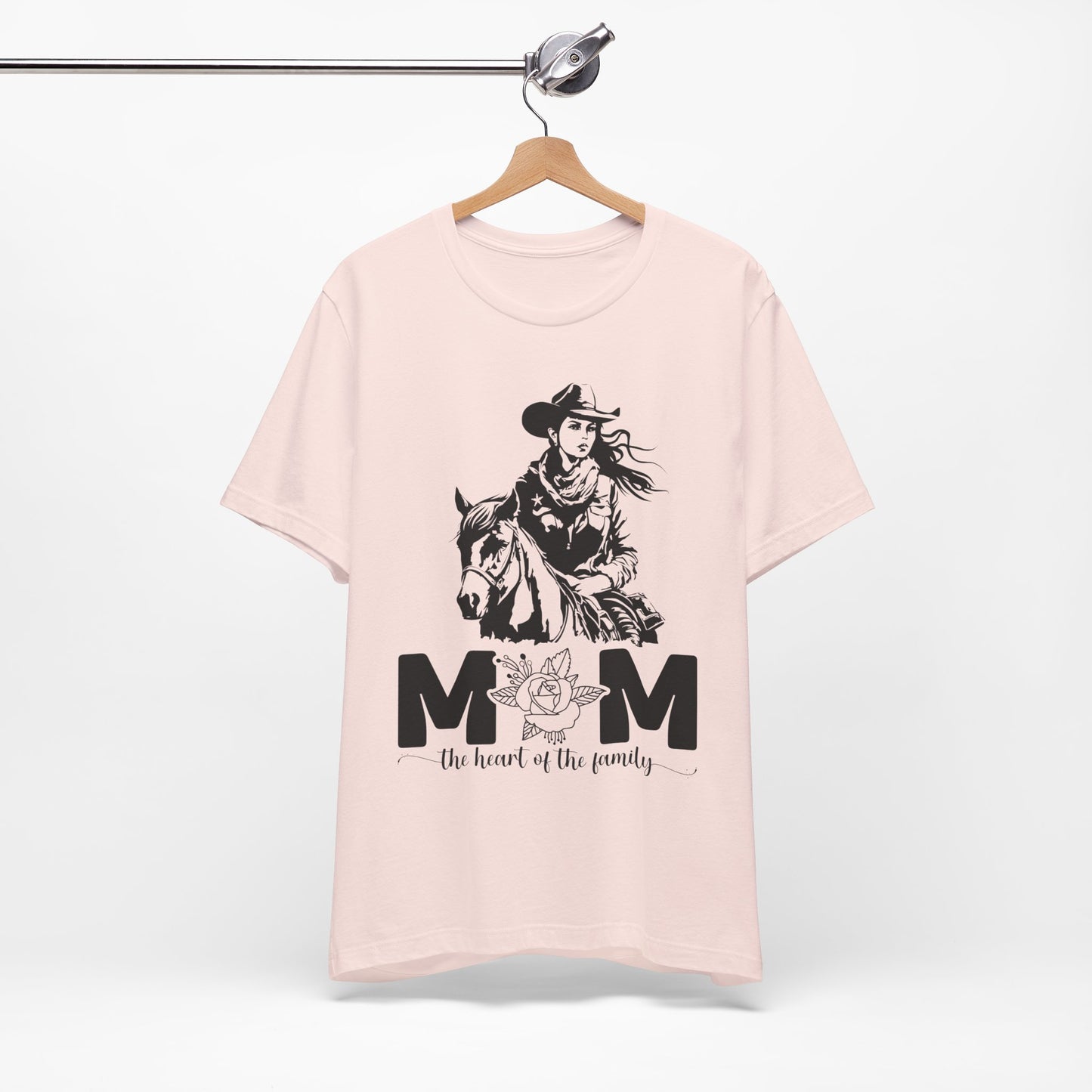 Mom Heart of The Family! Mothers Day T-shirt BELLA CANVAS Short Sleeve Tee