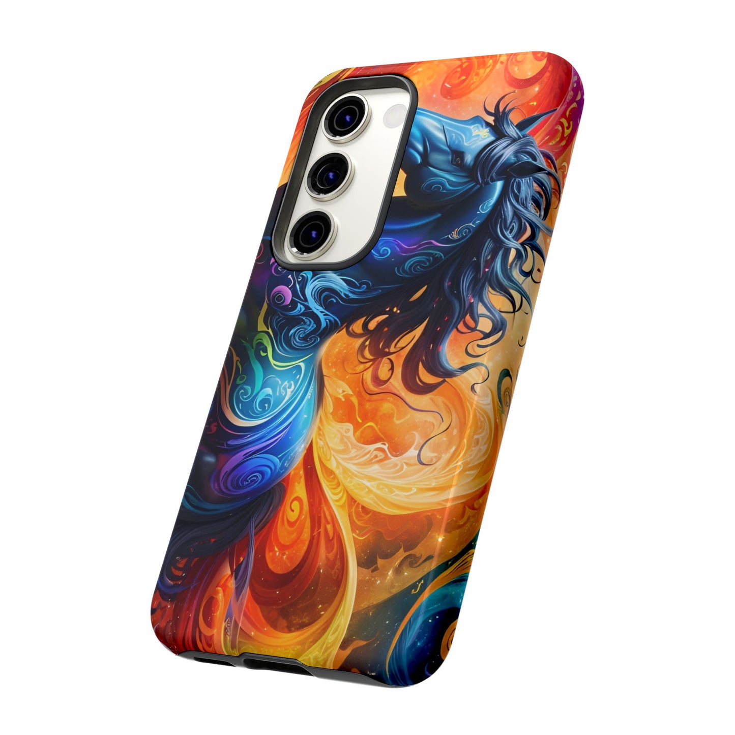 Samsung Galaxy Rainbow Horse Tough phone Cases