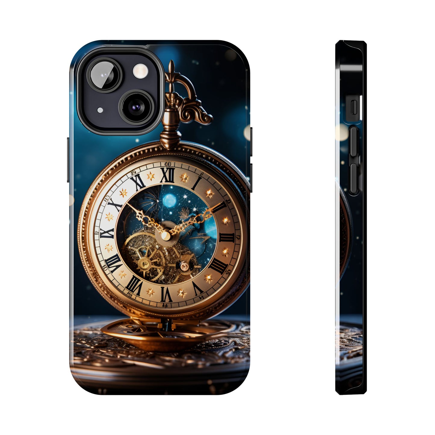 Antique Moon Clock Tough iPhone Cases