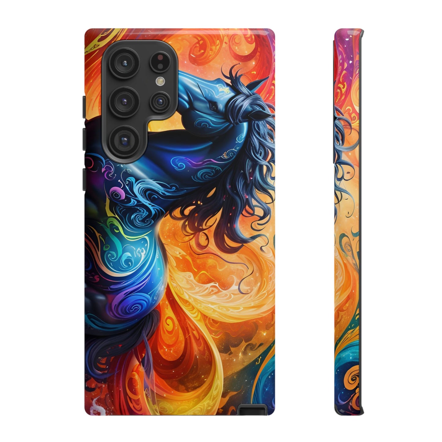 Samsung Galaxy Rainbow Horse Tough phone Cases