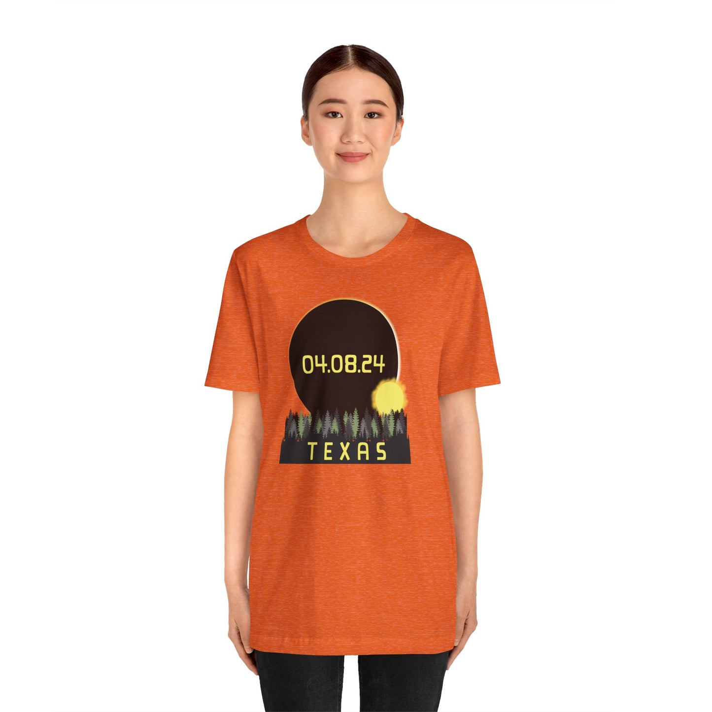 Texas 2024 Solar Eclipse Commemorative Unisex T-Shirt