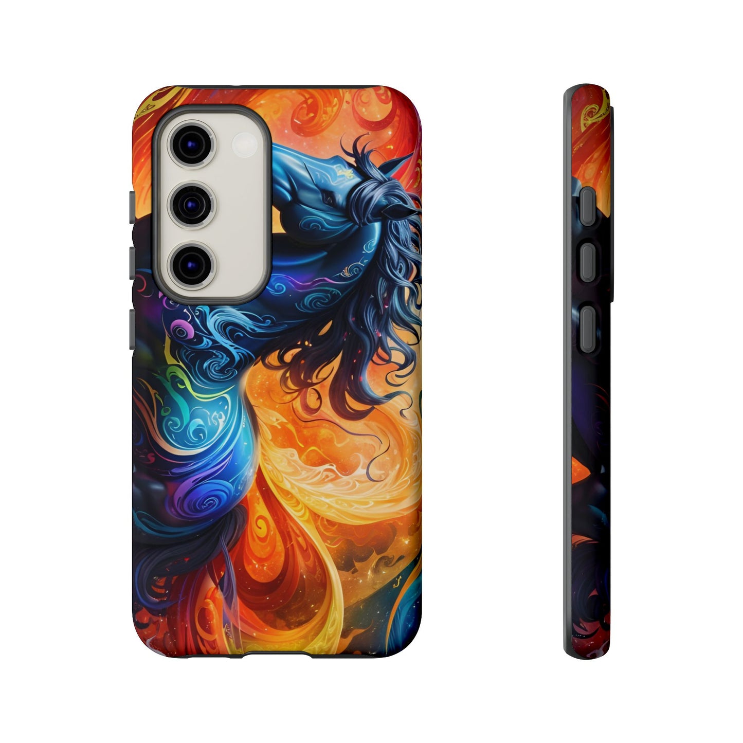 Samsung Galaxy Rainbow Horse Tough phone Cases