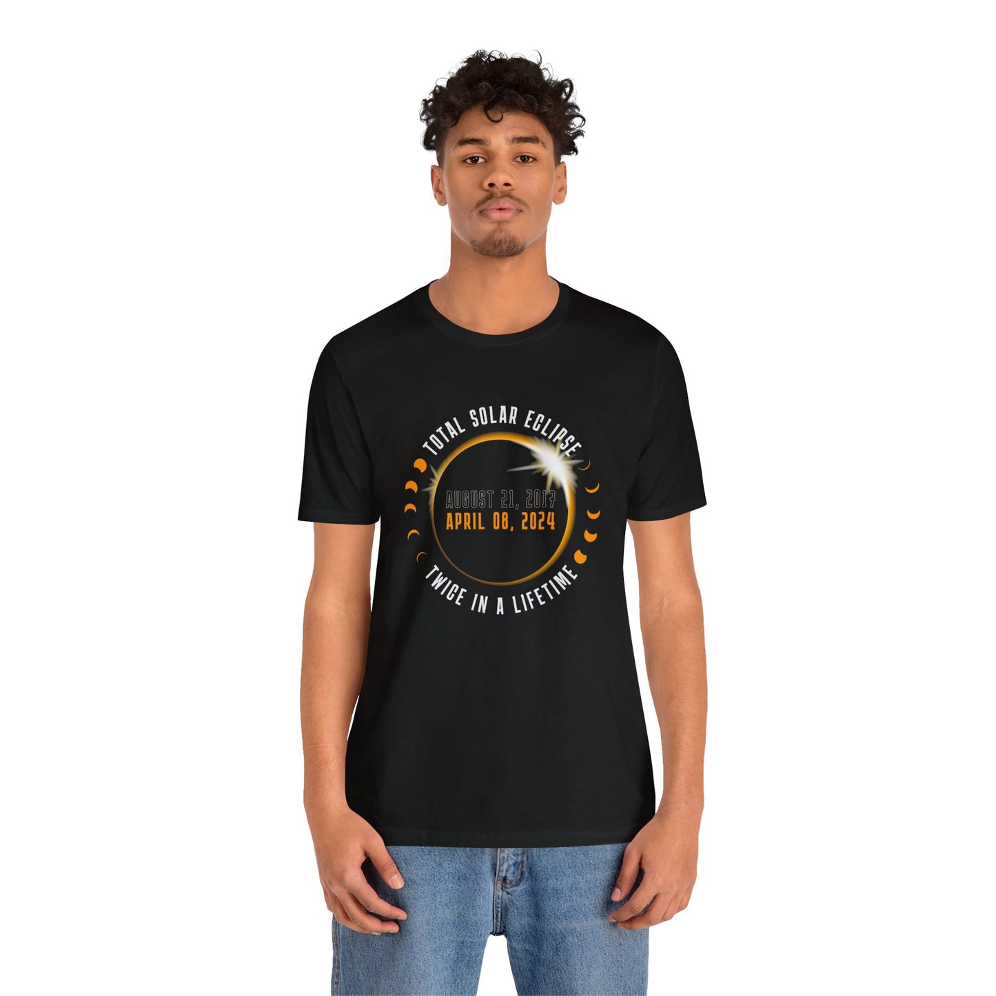 Total Solar Eclipse Twice in A Lifetime 2024 Commemorative Unisex T-Shirt