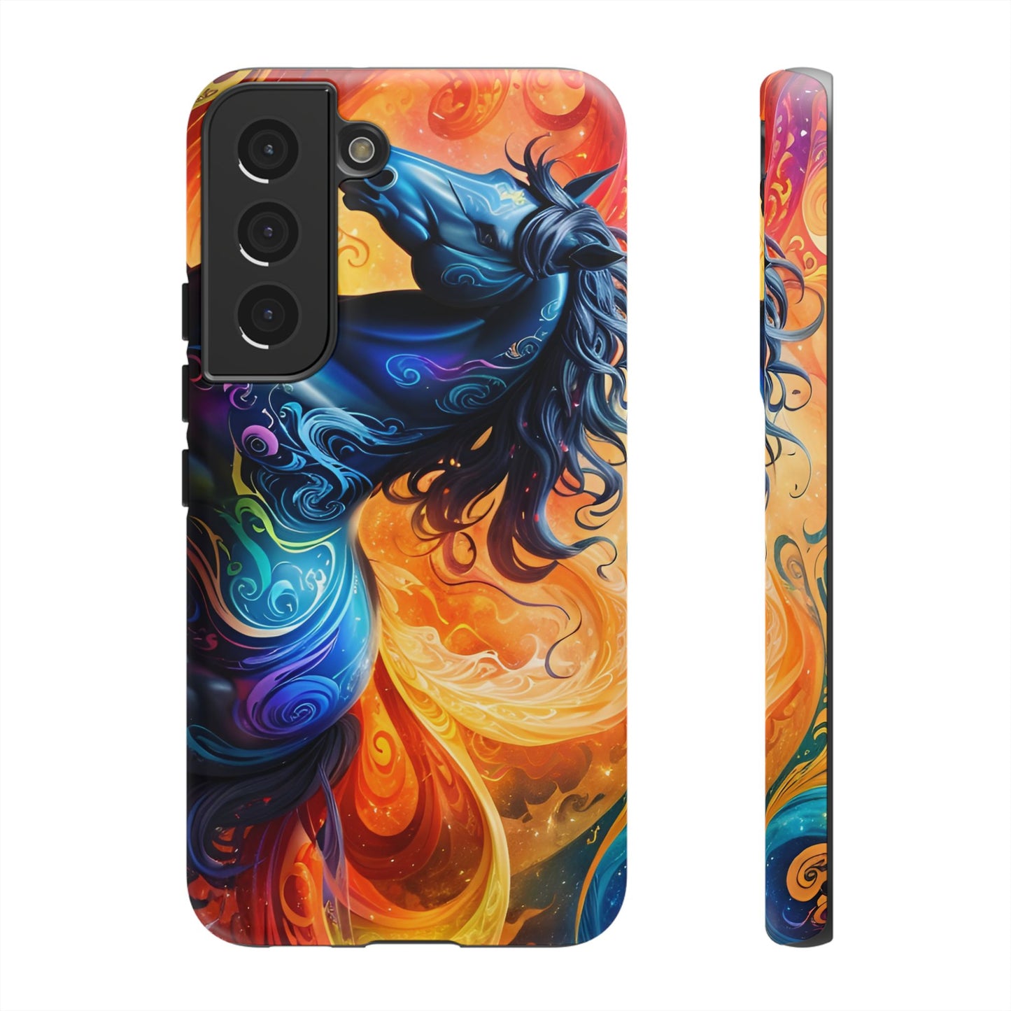 Samsung Galaxy Rainbow Horse Tough phone Cases