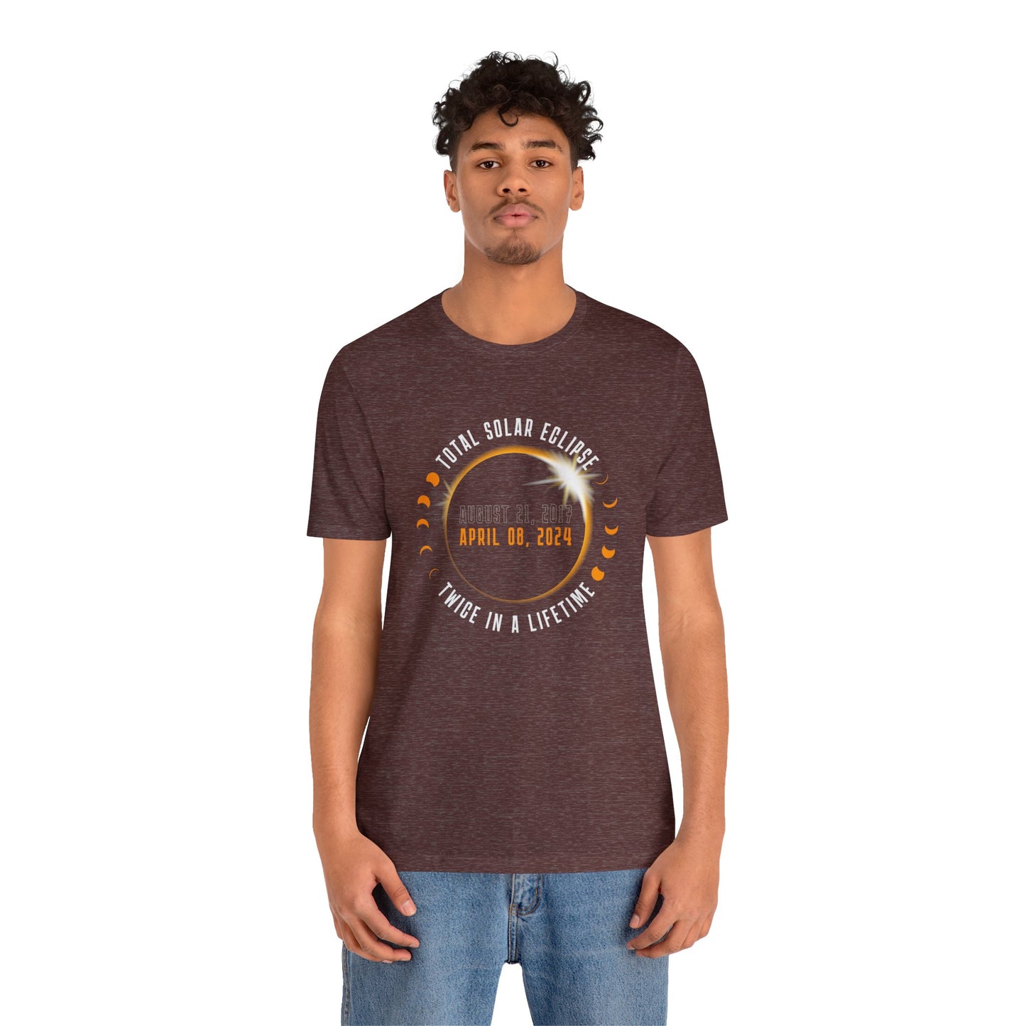 Total Solar Eclipse Twice in A Lifetime 2024 Commemorative Unisex T-Shirt