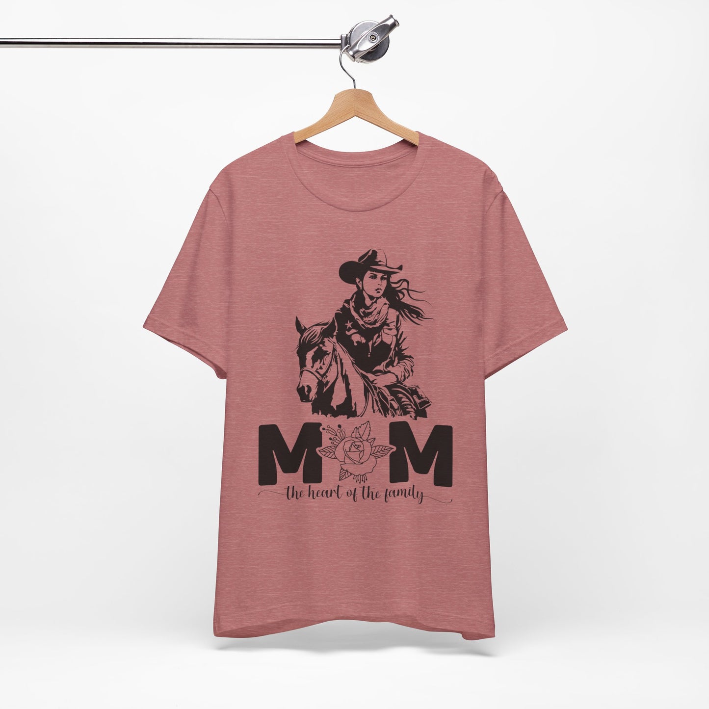 Mom Heart of The Family! Mothers Day T-shirt BELLA CANVAS Short Sleeve Tee