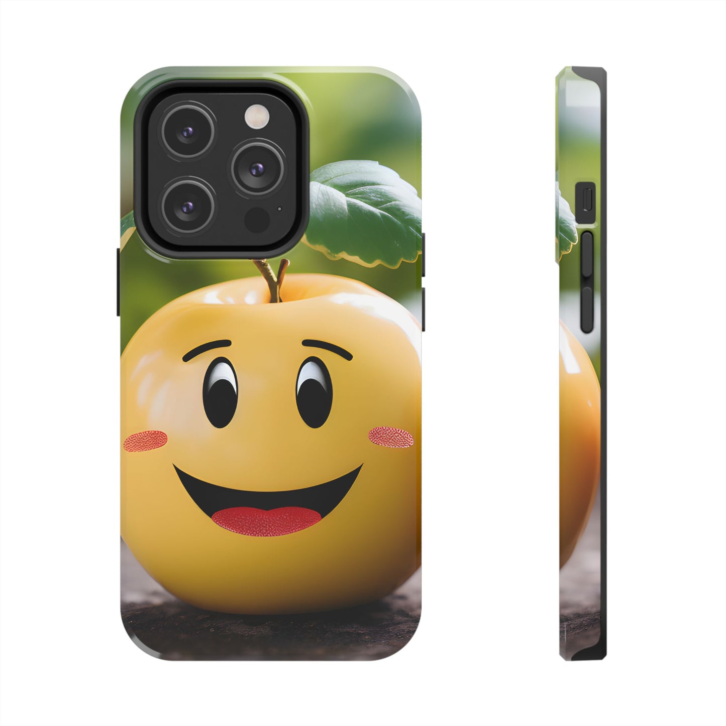 Happy Apple Tough iPhone Case