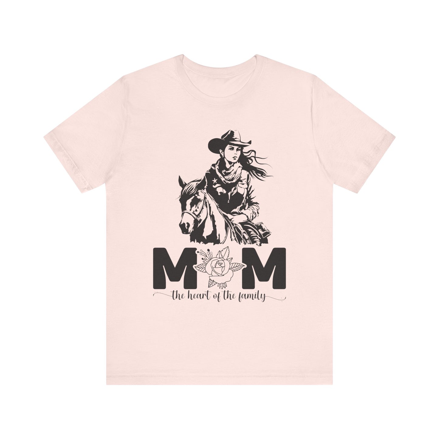 Mom Heart of The Family! Mothers Day T-shirt BELLA CANVAS Short Sleeve Tee