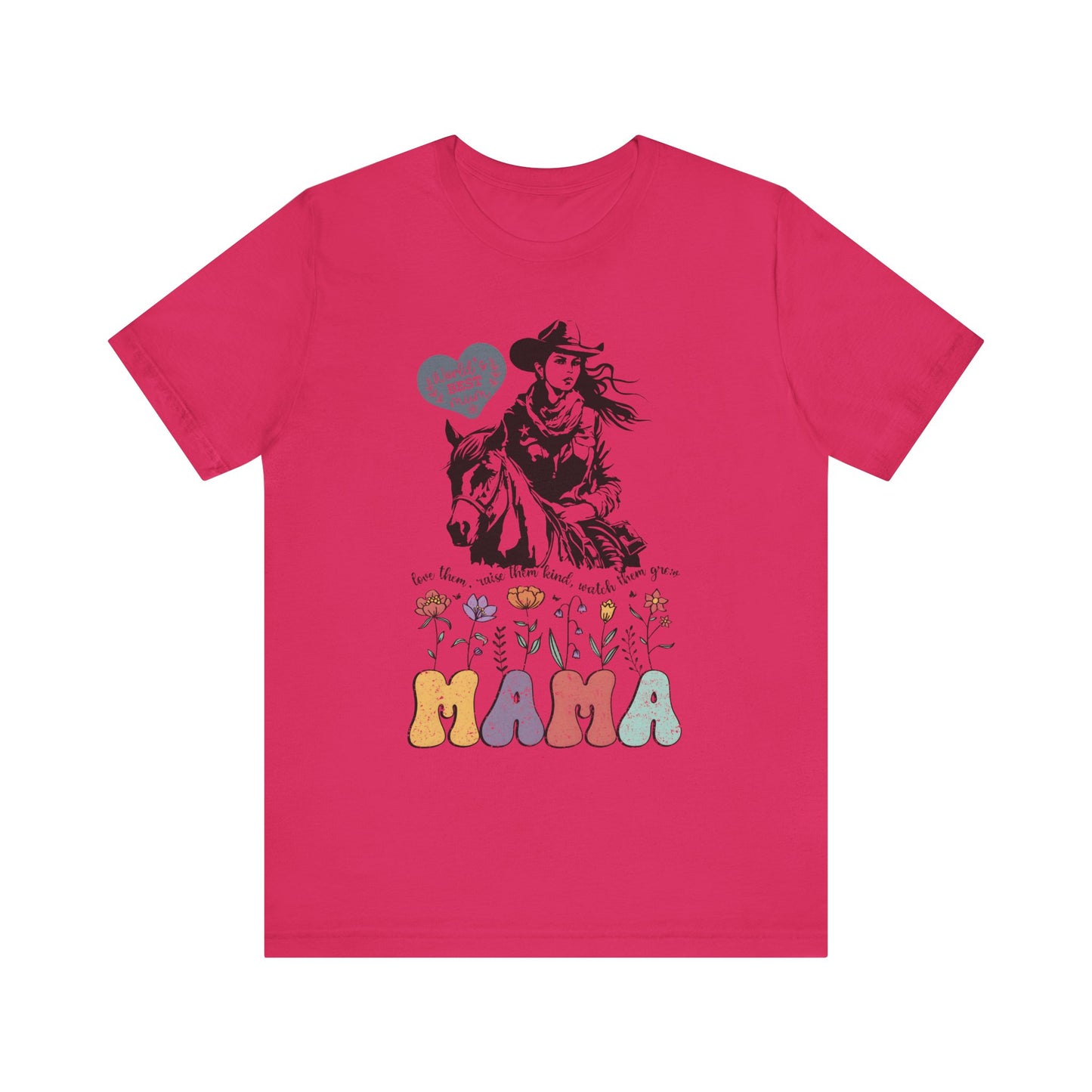 Mama Love Them Watch Them Grow! Mothers Day T-shirt BELLA CANVAS Short Sleeve Tee