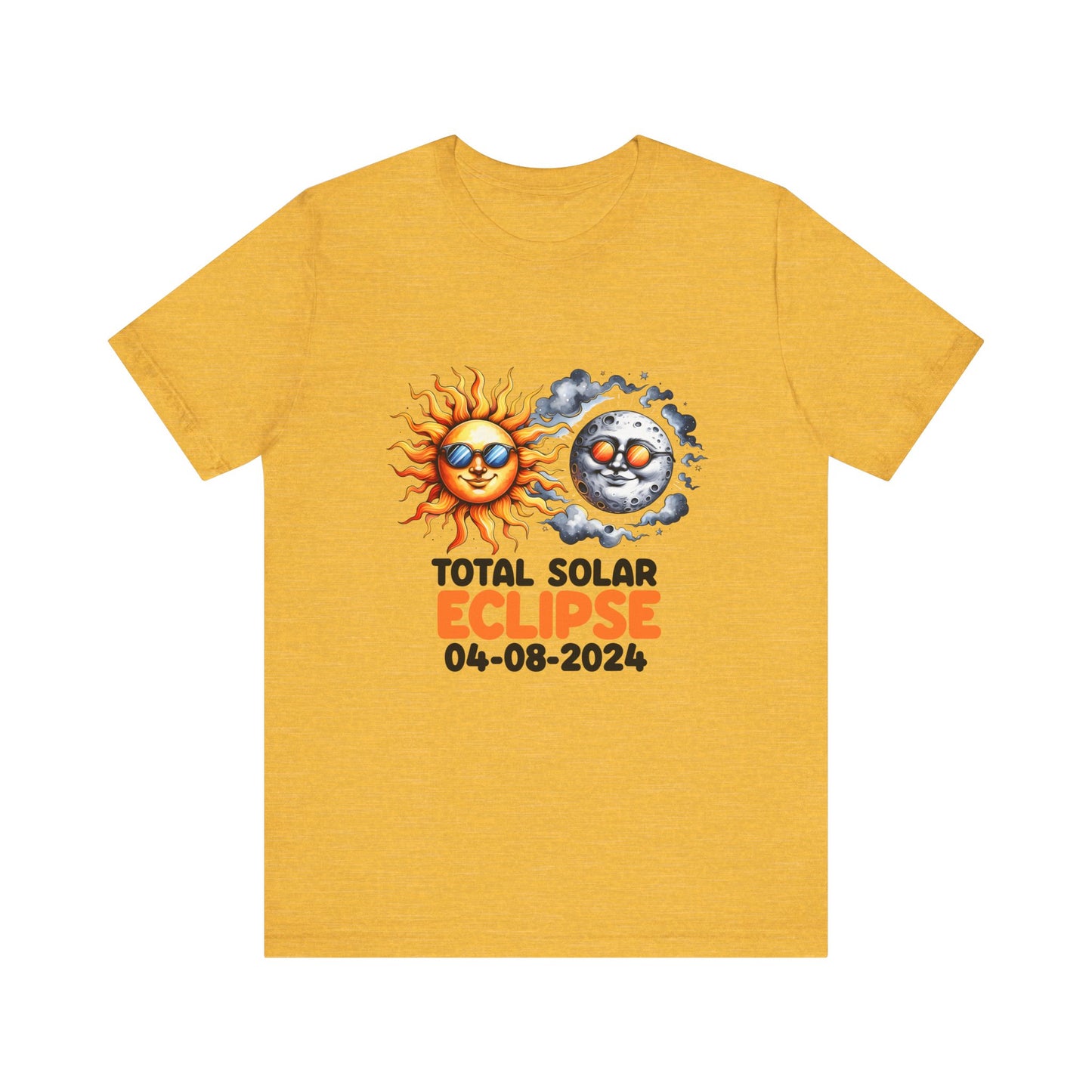 Total Solar Eclipse 04-08-2024 Sun Moon Commemorative Unisex T-Shirt