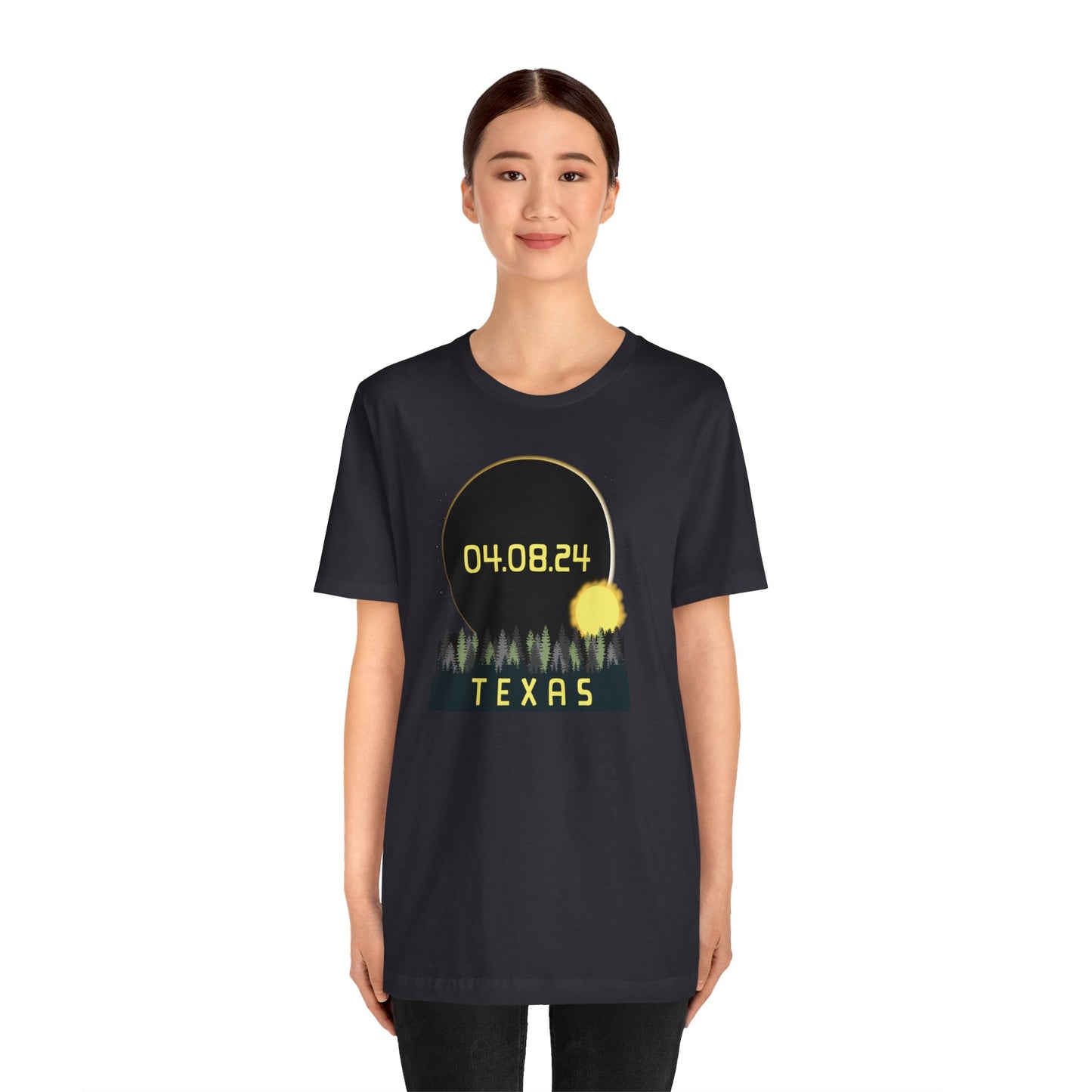 Texas 2024 Solar Eclipse Commemorative Unisex T-Shirt