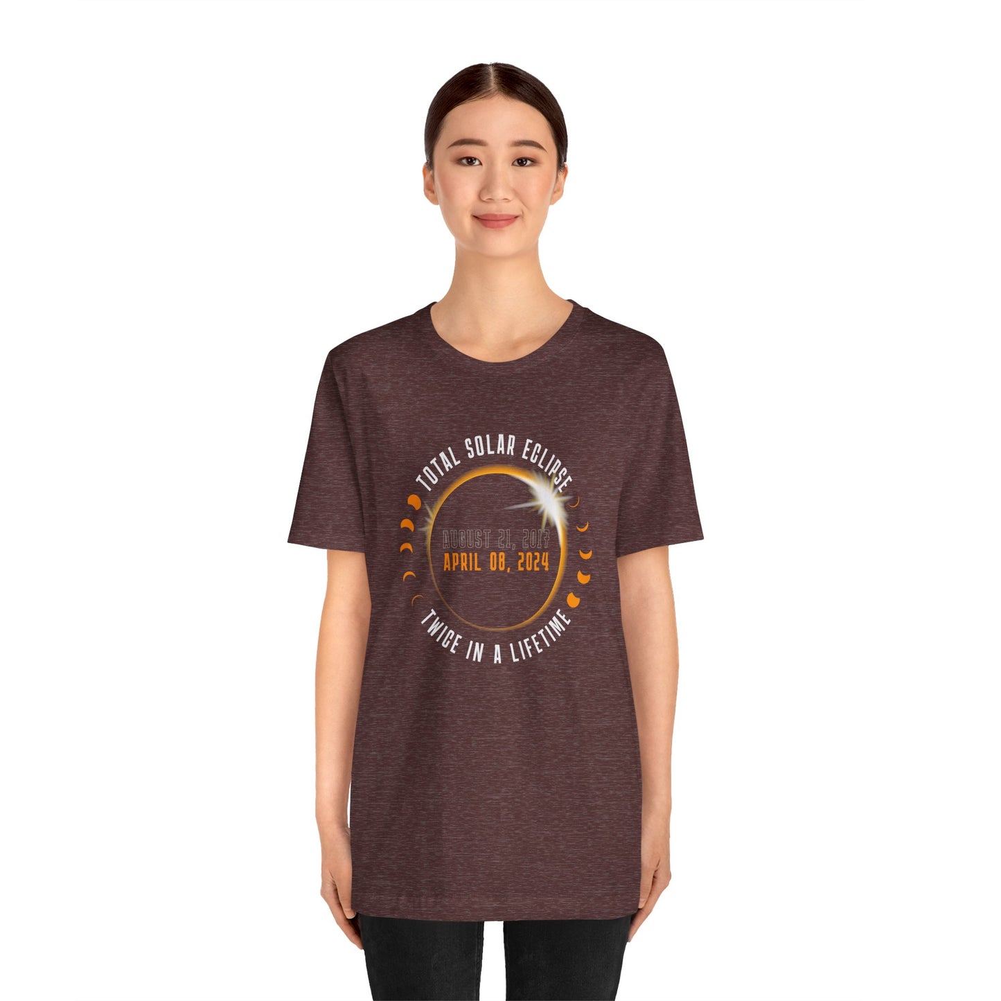 Total Solar Eclipse Twice in A Lifetime 2024 Commemorative Unisex T-Shirt