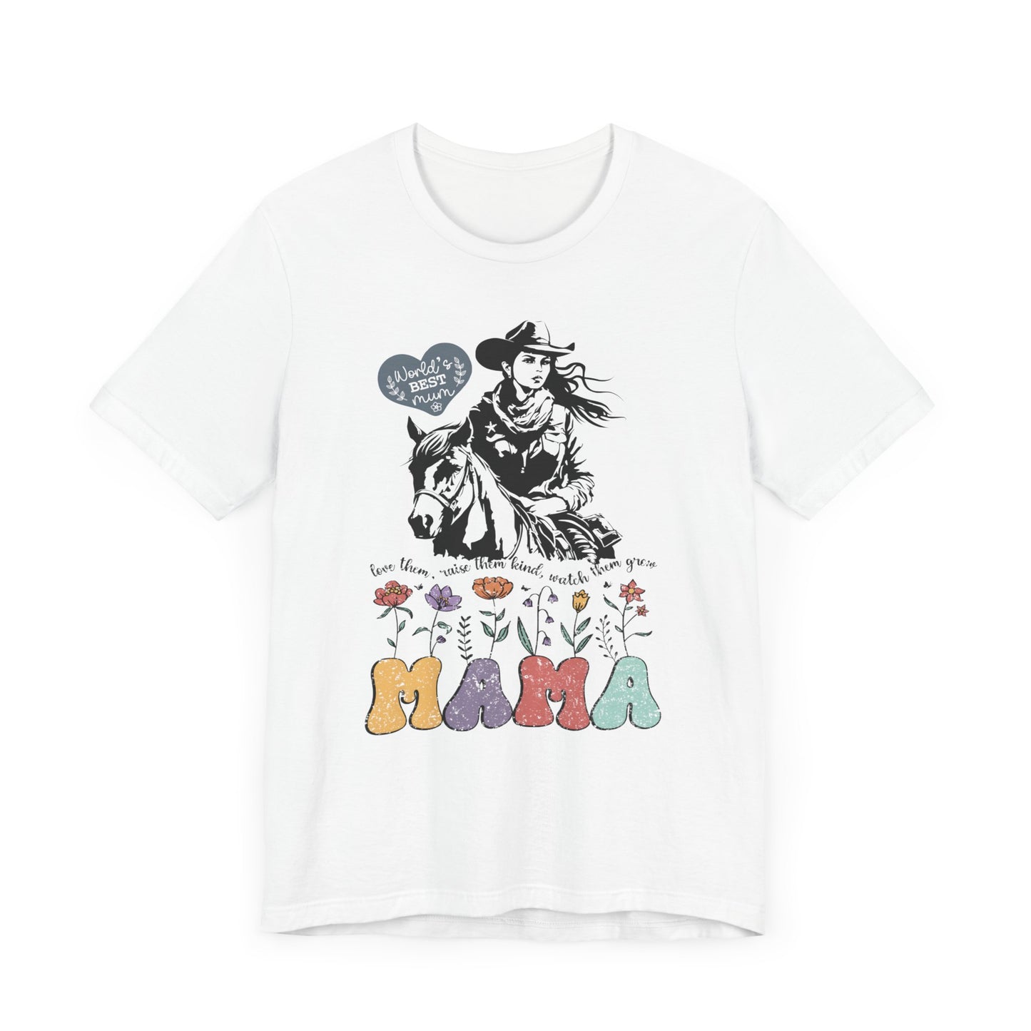 Mama Love Them Watch Them Grow! Mothers Day T-shirt BELLA CANVAS Short Sleeve Tee