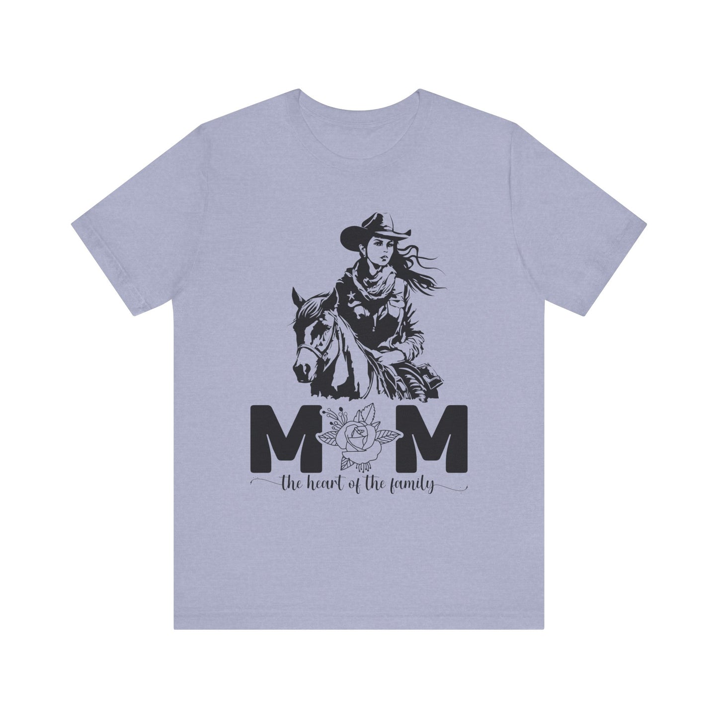 Mom Heart of The Family! Mothers Day T-shirt BELLA CANVAS Short Sleeve Tee